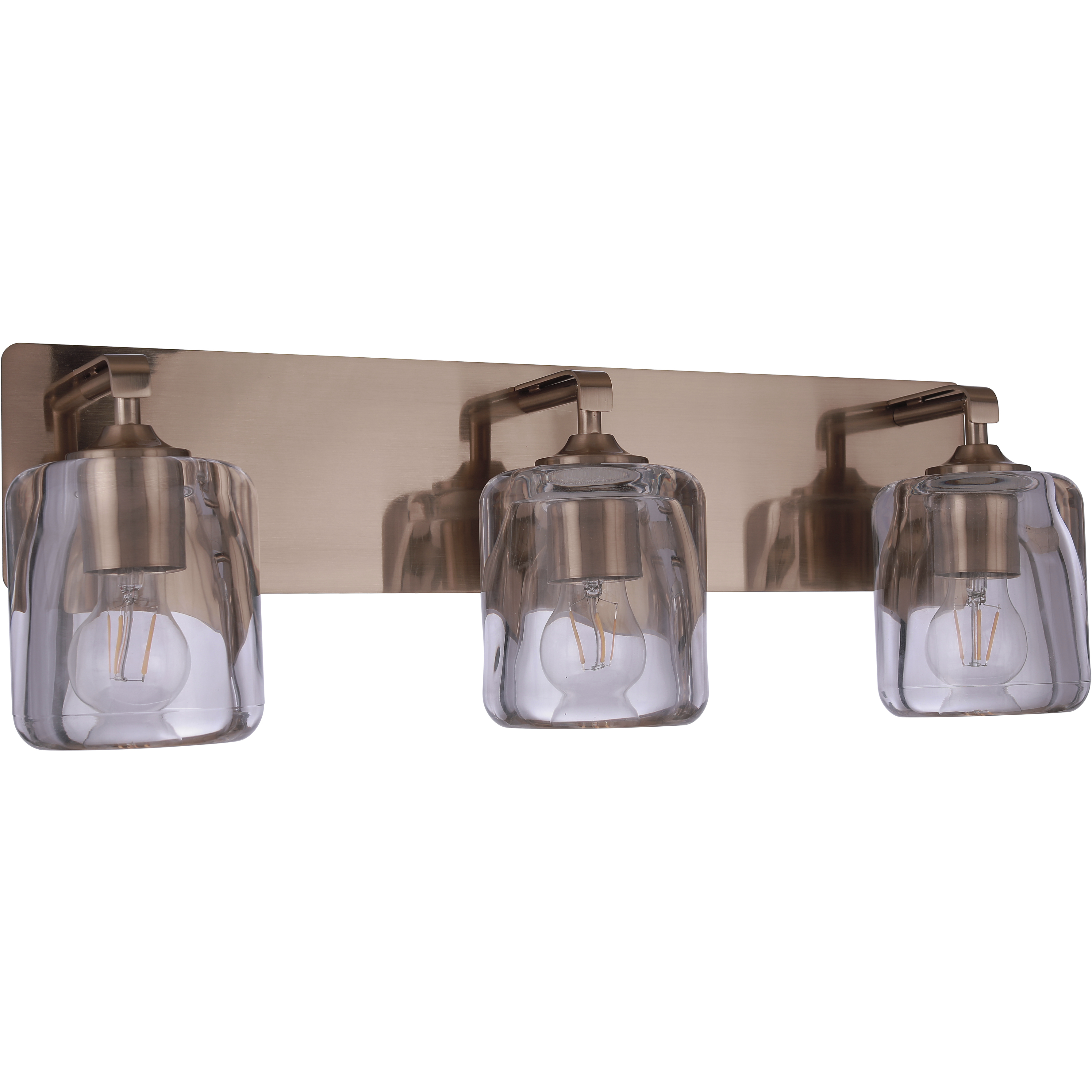 Andie 3 Light 24 inch Satin Brass Vanity Light Wall Light