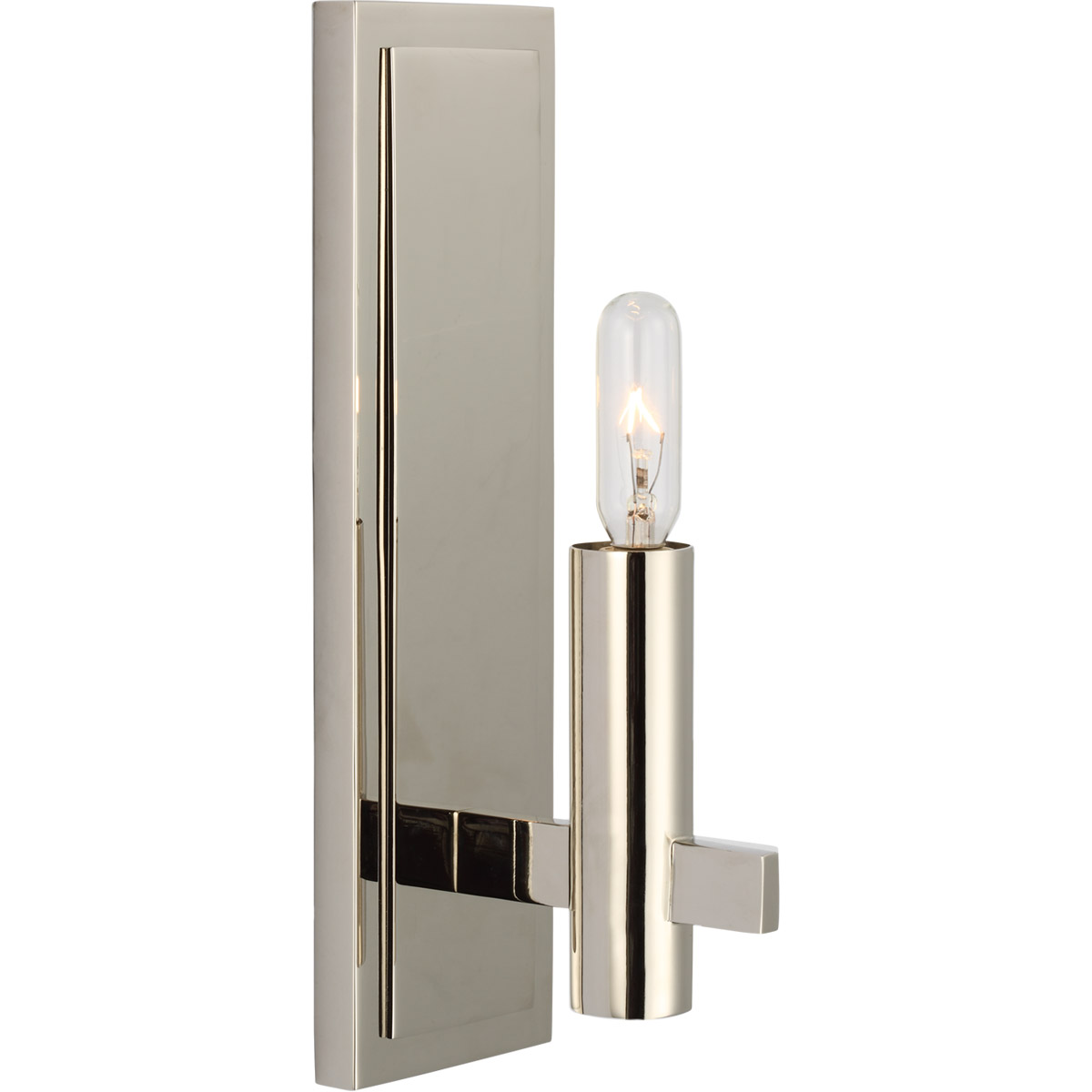 Chapman & Myers Sonnet LED 3 inch Polished Nickel Single Sconce Wall Light in (None), Petite