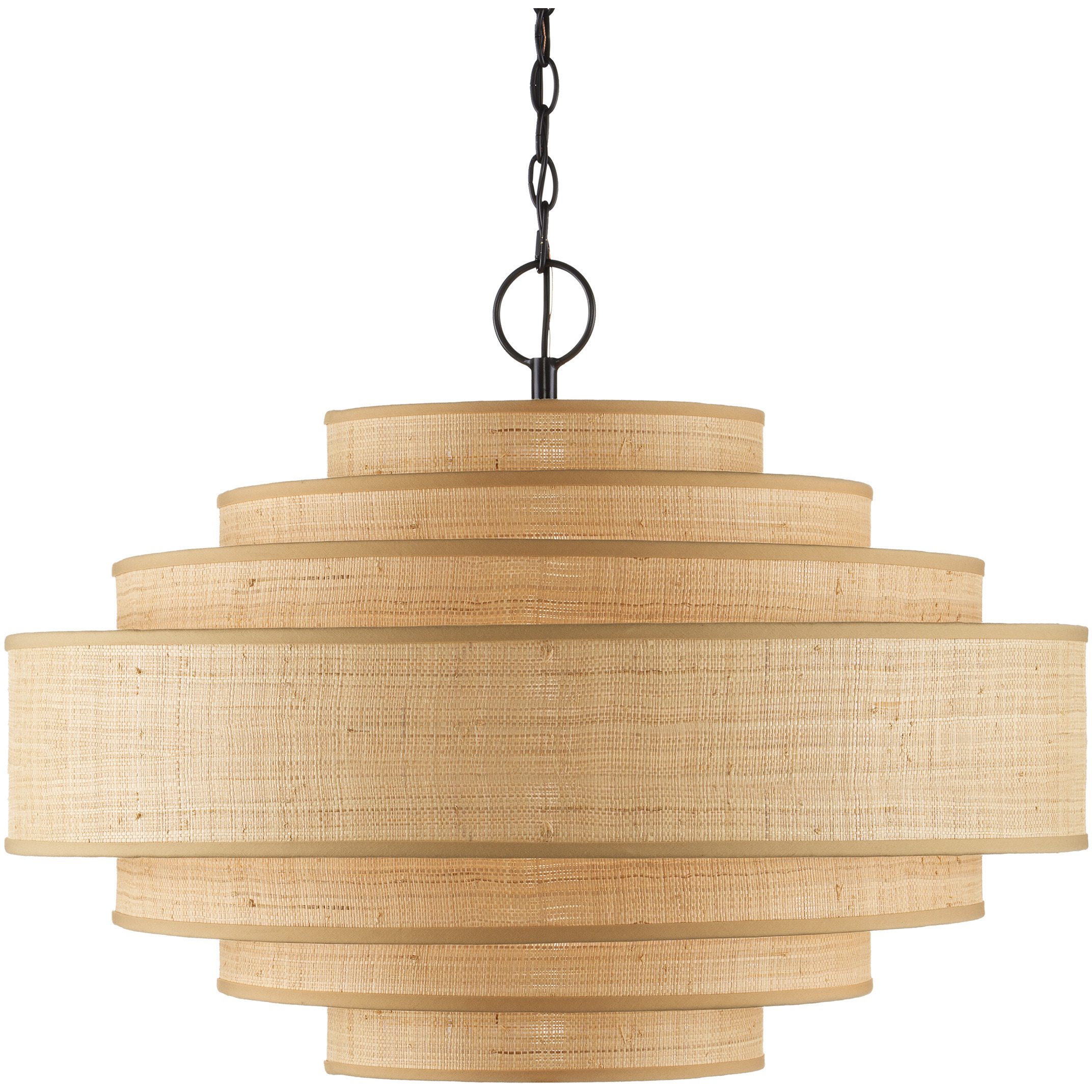 Maura 6 Light 30 inch Satin Black Chandelier Ceiling Light