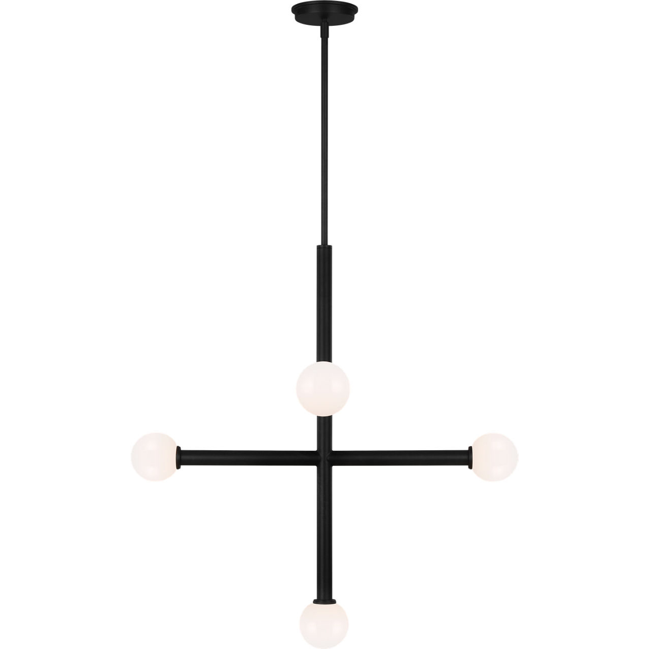 Kelly by Kelly Wearstler Nodes 5 Light 27.25 inch Midnight Black Chandelier Ceiling Light