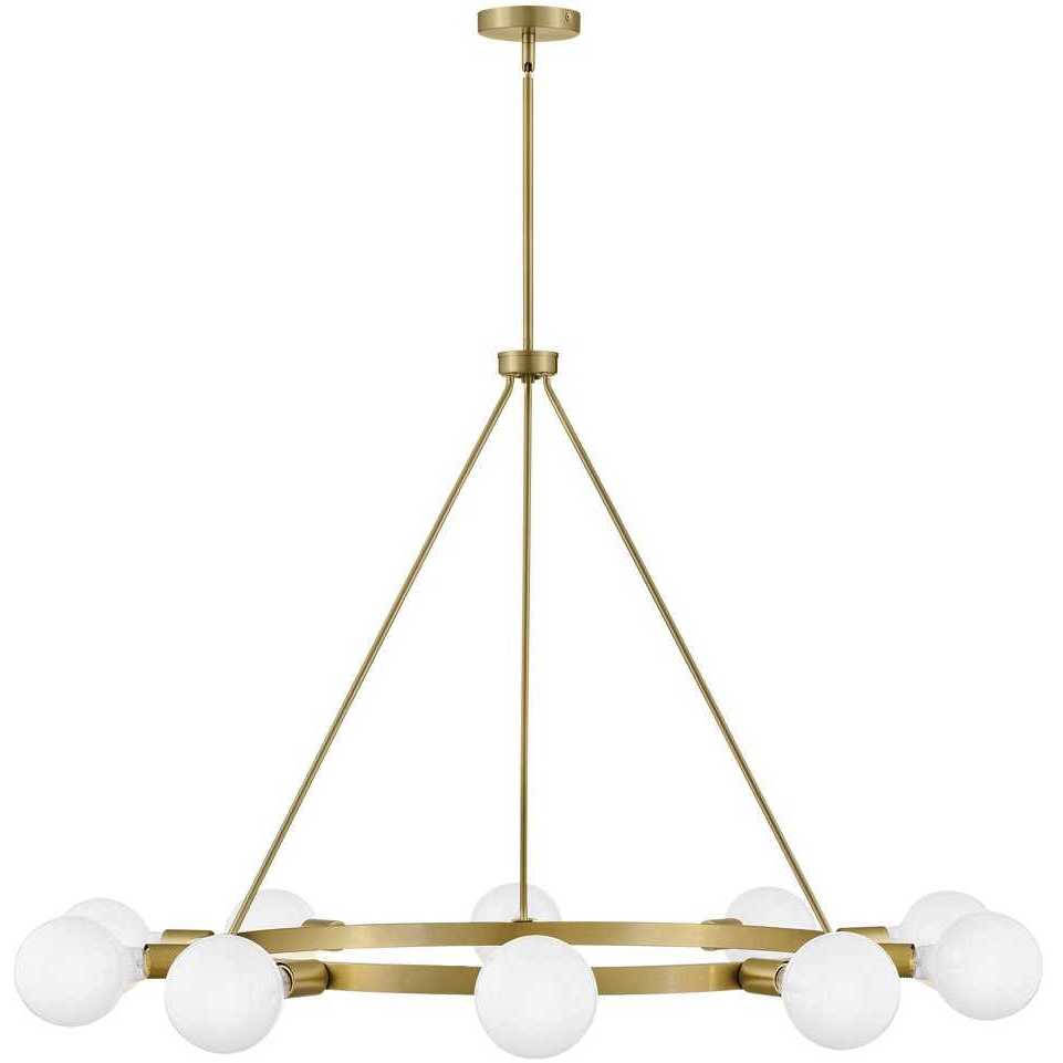 Orla LED 36 inch Lacquered Brass Chandelier Ceiling Light