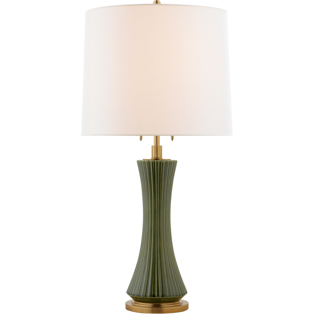 Thomas O'Brien Elena 31 inch 60 watt Emerald Green Table Lamp Portable Light, Large