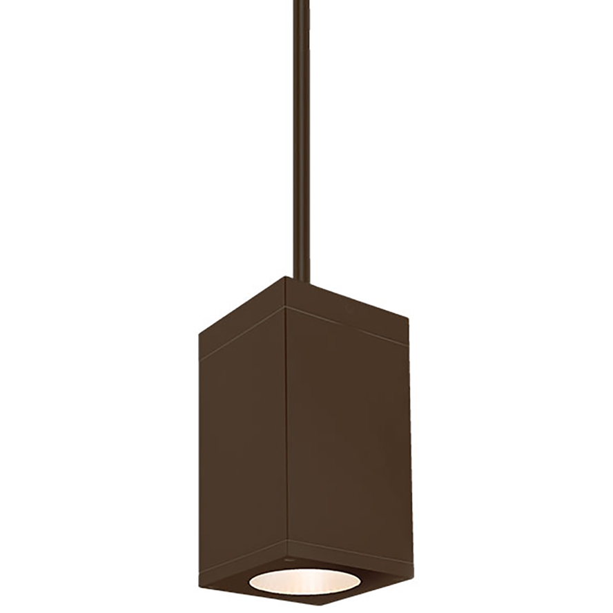 Cube Arch LED 5 inch Bronze Outdoor Pendant in Flood, 85, 3500K