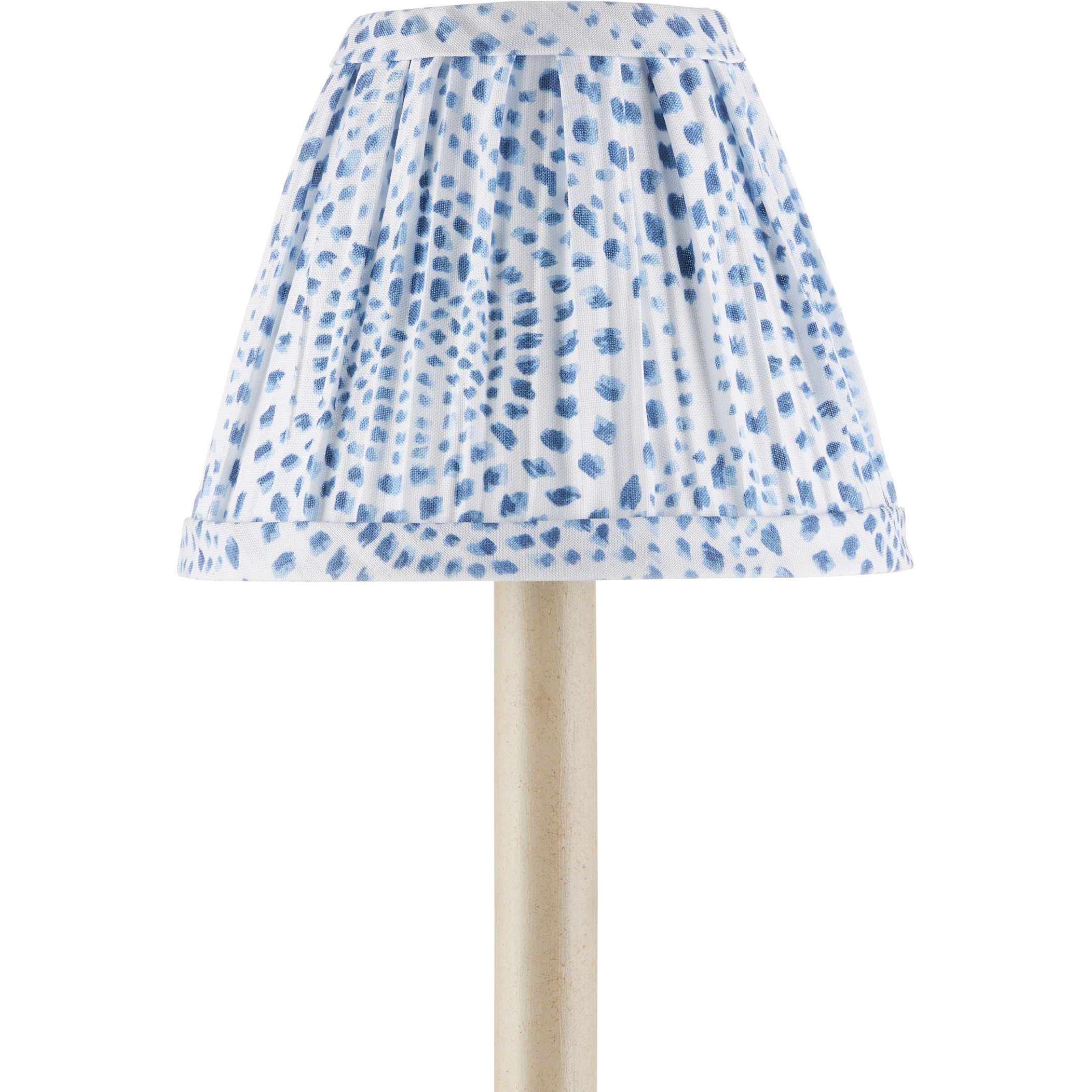 Lenore Blue and Ivory 6 inch Tapered Chandelier Shade