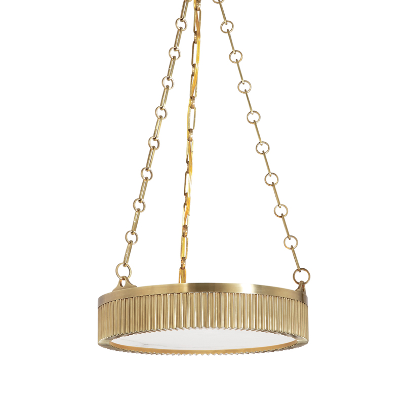 Lynden 4 Light 15.5 inch Aged Brass Pendant Ceiling Light