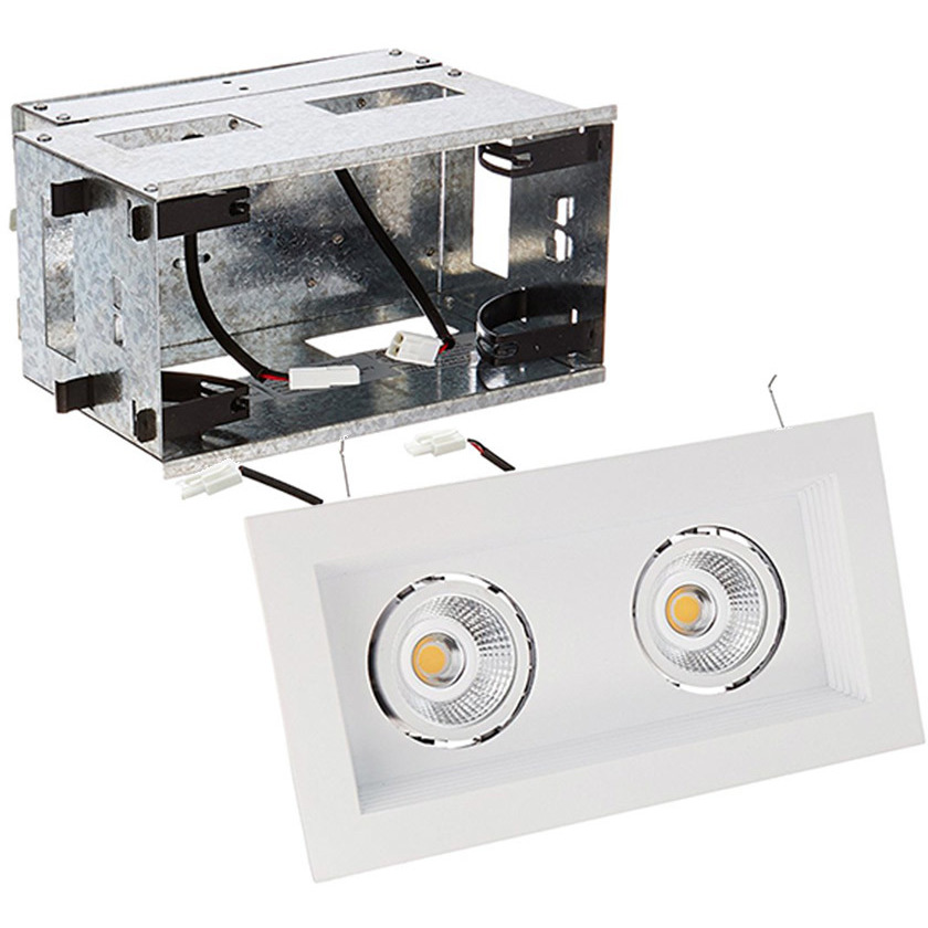 Mini LED Multiple Spots LED White Multiple Recessed Trim in Flood, 3500K