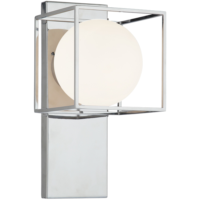 Squircle 1 Light 6.75 inch Chrome Wall Sconce Wall Light
