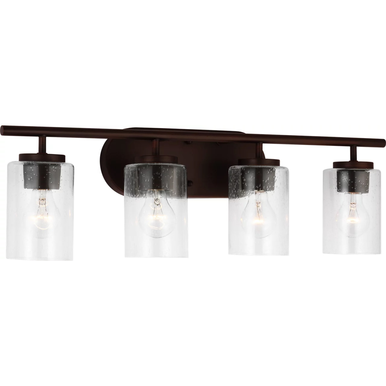 Oslo 4 Light 27.5 inch Bronze Wall Bath Fixture Wall Light