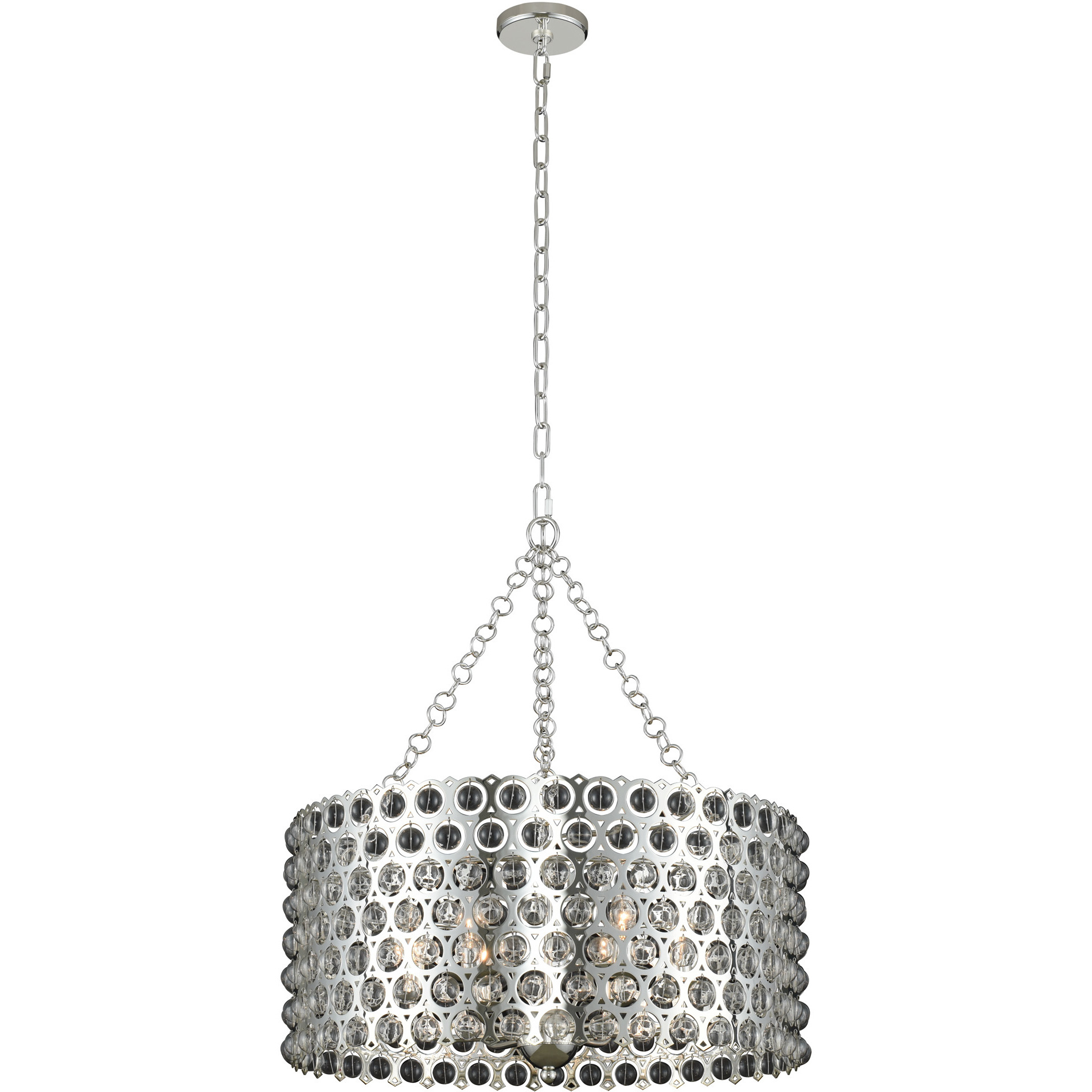 Vita 6 Light 26 inch Polished Silver Pendant Ceiling Light