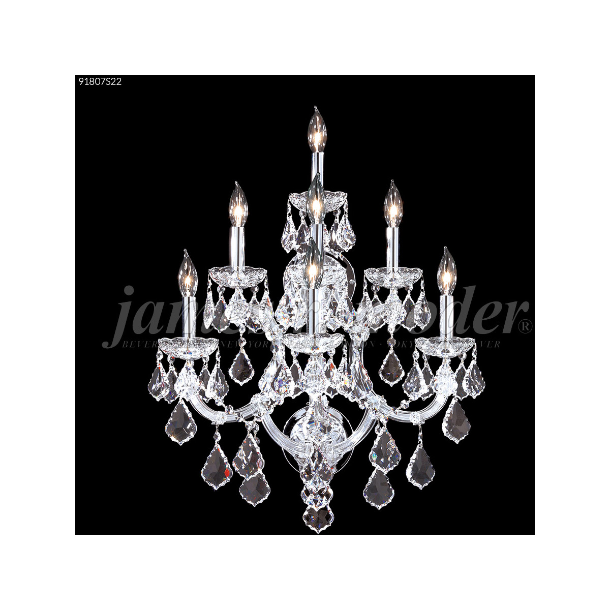 Maria Theresa Grand 7 Light 19 inch Gold Lustre Wall Sconce Wall Light, Grand