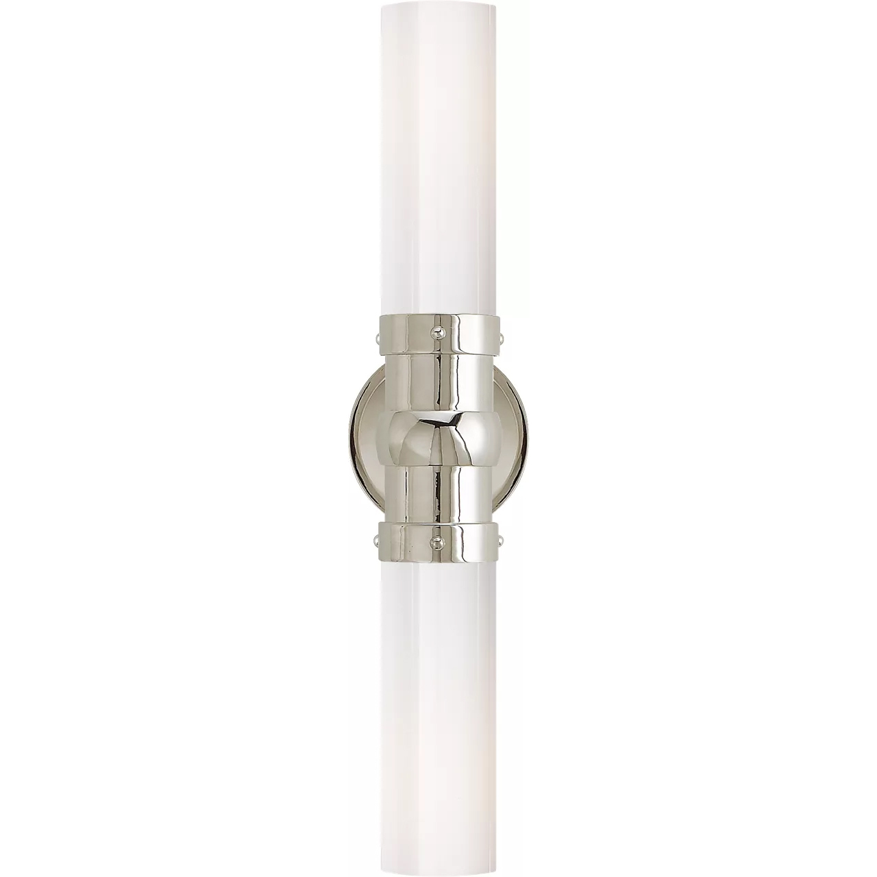 Thomas O'Brien Graydon 2 Light Polished Nickel Double Bath Light Wall Light