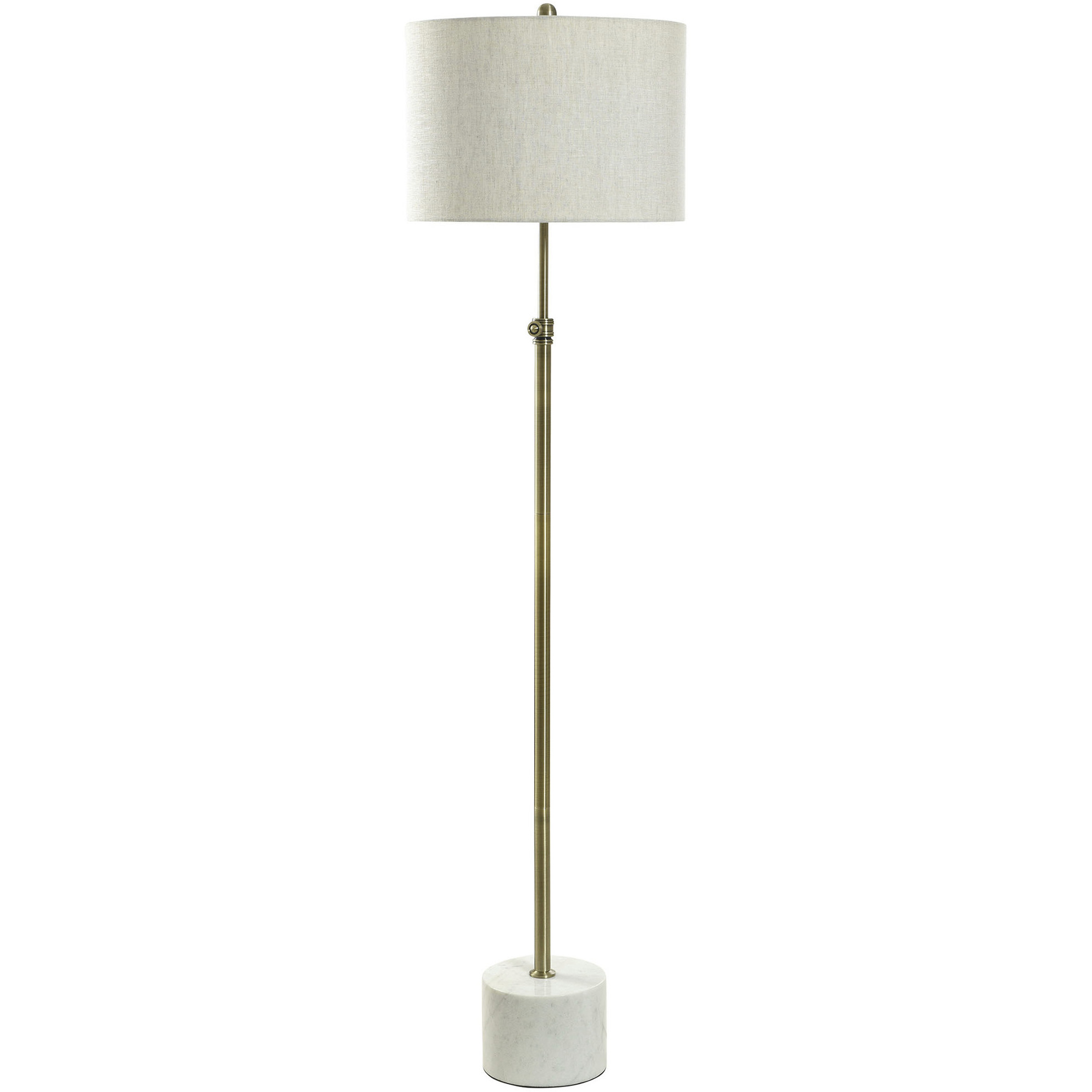 Cameron 64.5 inch 150.00 watt Brass and Marble Floor Lamp Portable Light