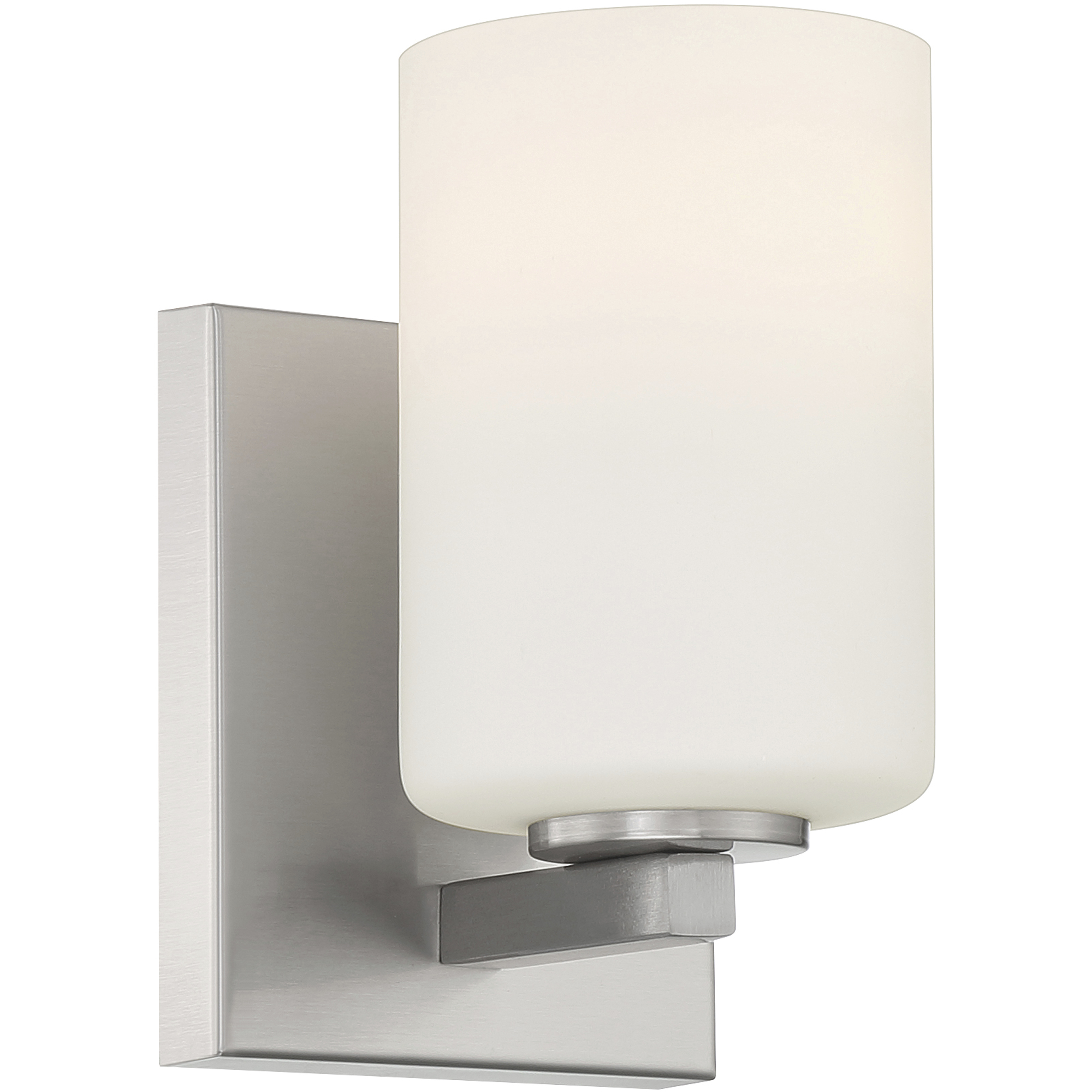 Sienna 4.5 inch Brushed Steel Bath Vanity Light Wall Light