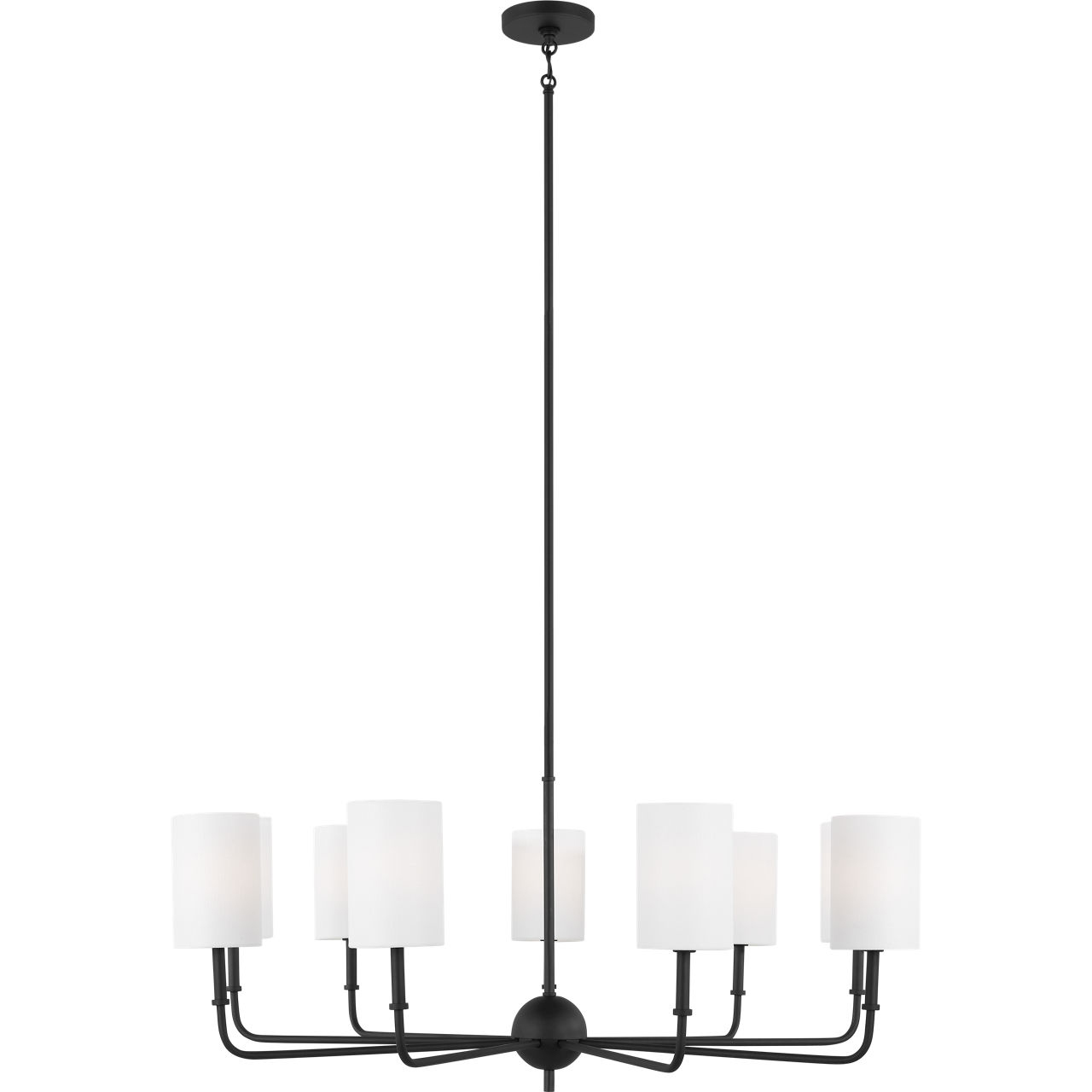 Foxdale 9 Light 36 inch Satin Brass Chandelier Ceiling Light