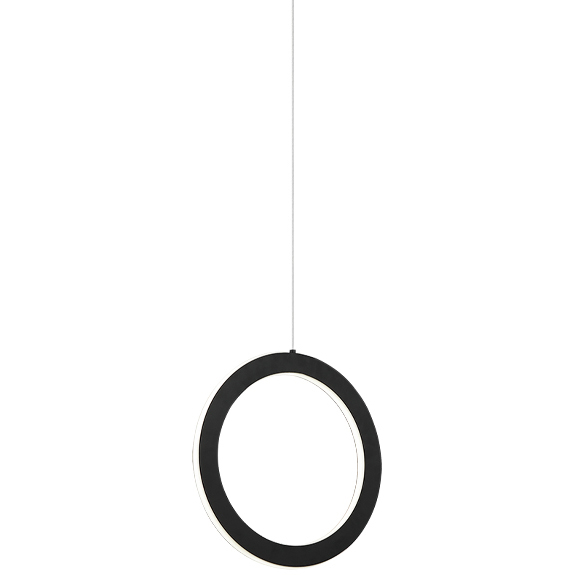 Victoria LED 12 inch Black Pendant Ceiling Light