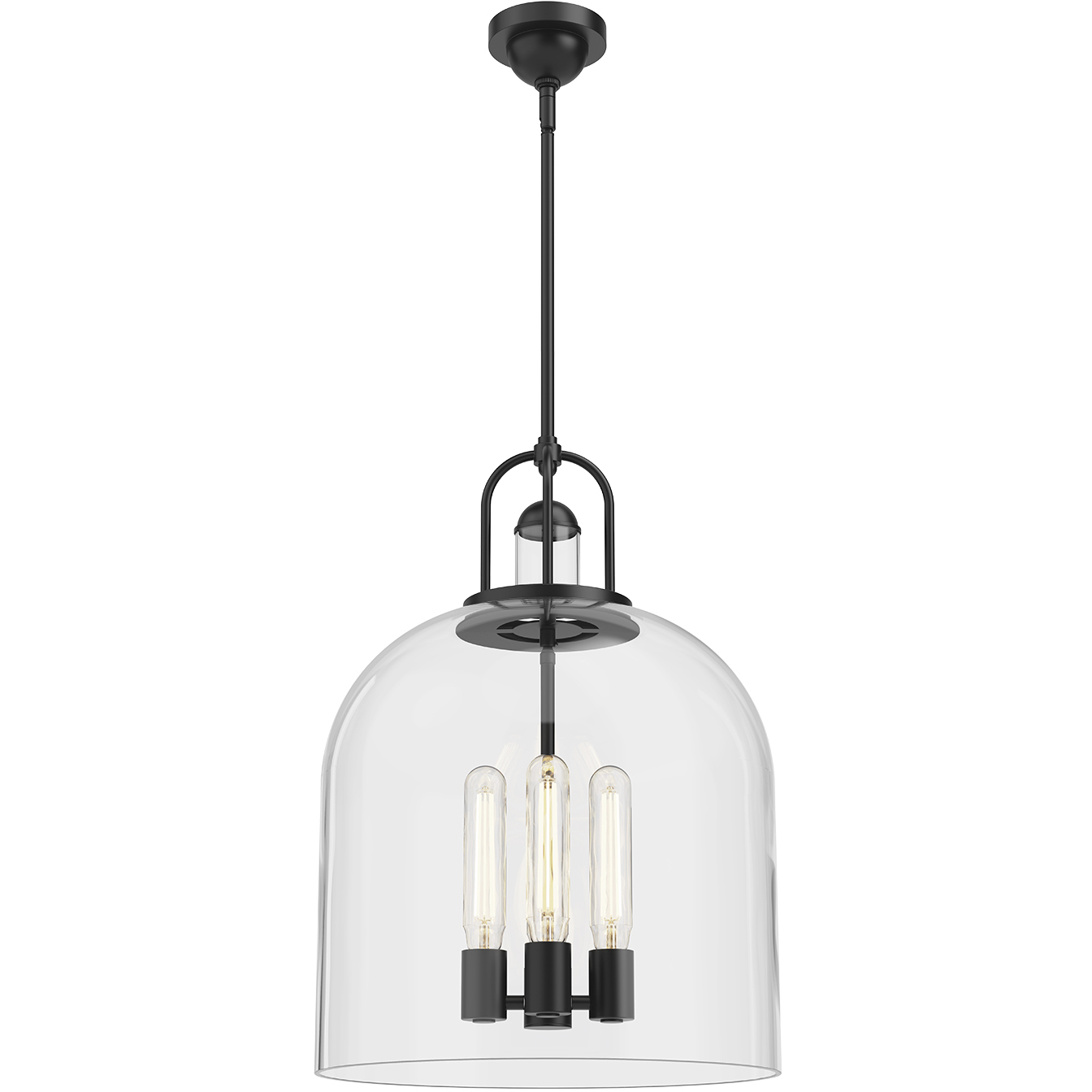 Alora Mood Lancaster 4 Light 16 inch Matte Black Pendant Ceiling Light