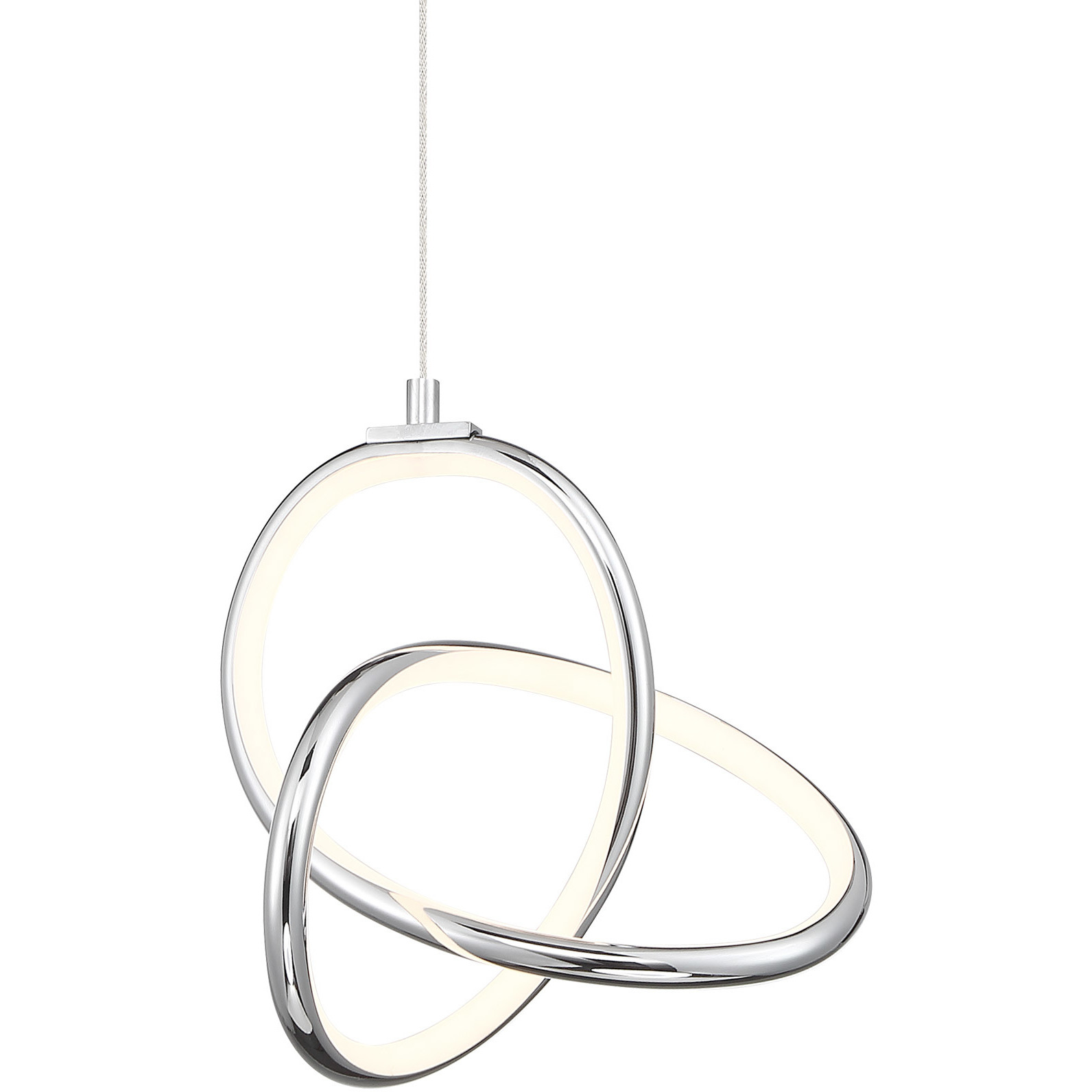 Vornado LED 7.44 inch Chrome Mini-Pendant Ceiling Light, dweLED