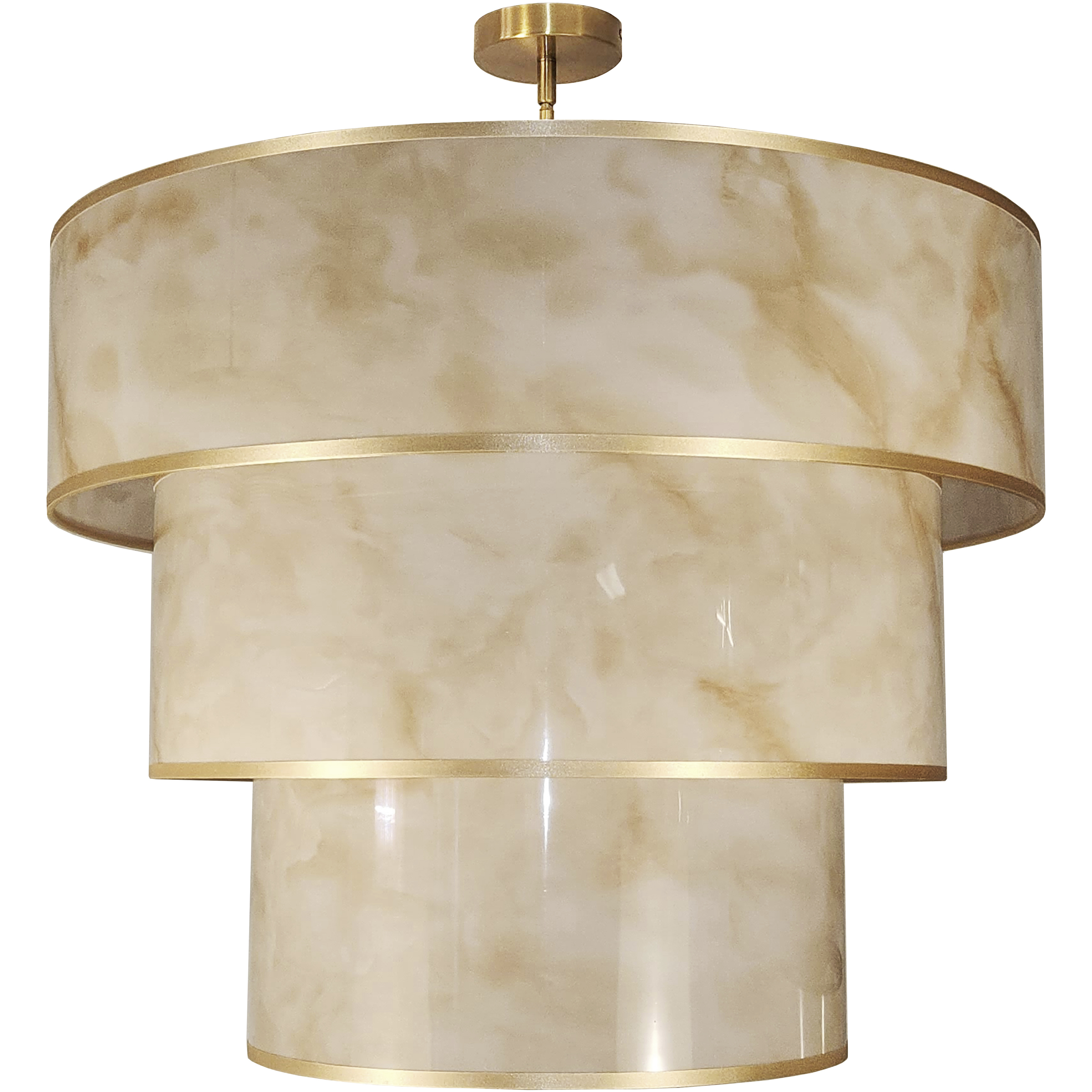 Nena 9 Light 30 inch Aged Brass Pendant/Chandelier Ceiling Light