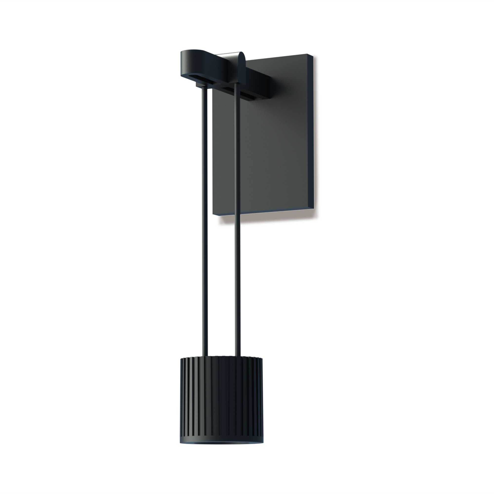 Suspenders LED 1.75 inch Satin Black ADA Modular Wall Mount Wall Light