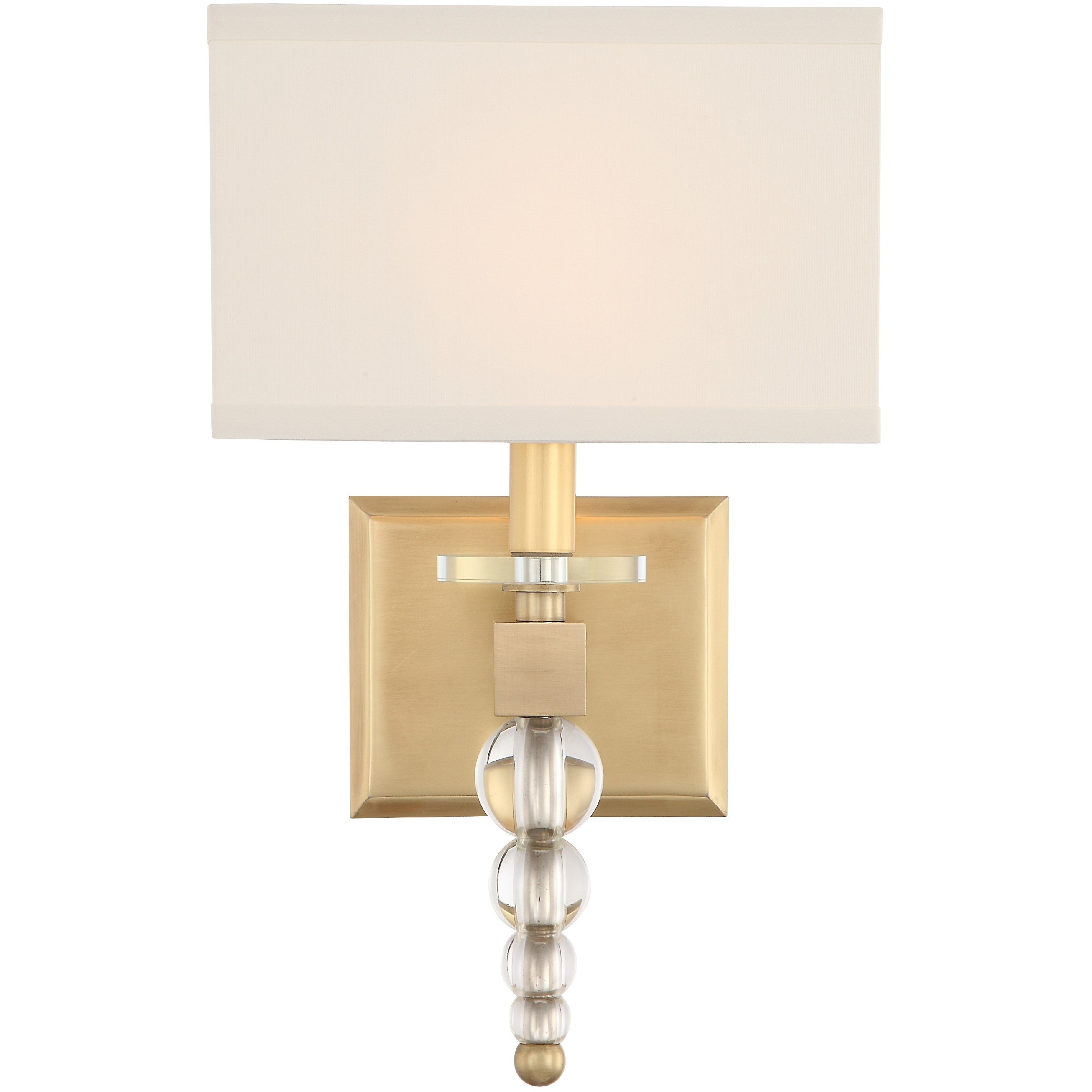 Clover Sconce Wall Light in Aged Brass