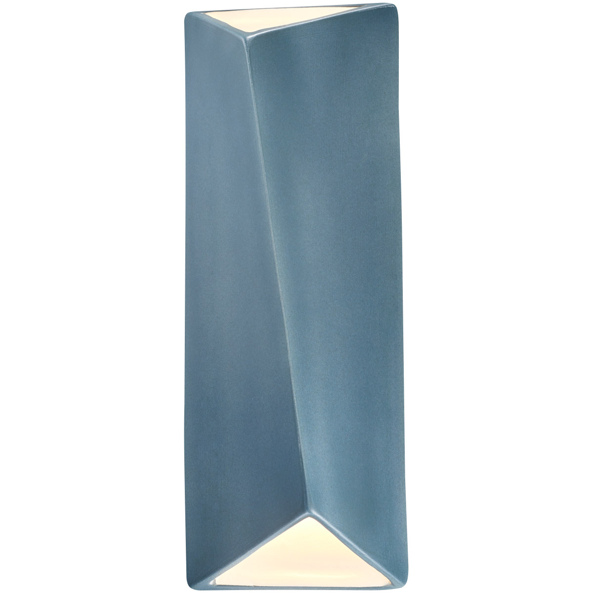 Ambiance Wall Sconce Wall Light, Open Top and Bottom Fixture, Diagonal