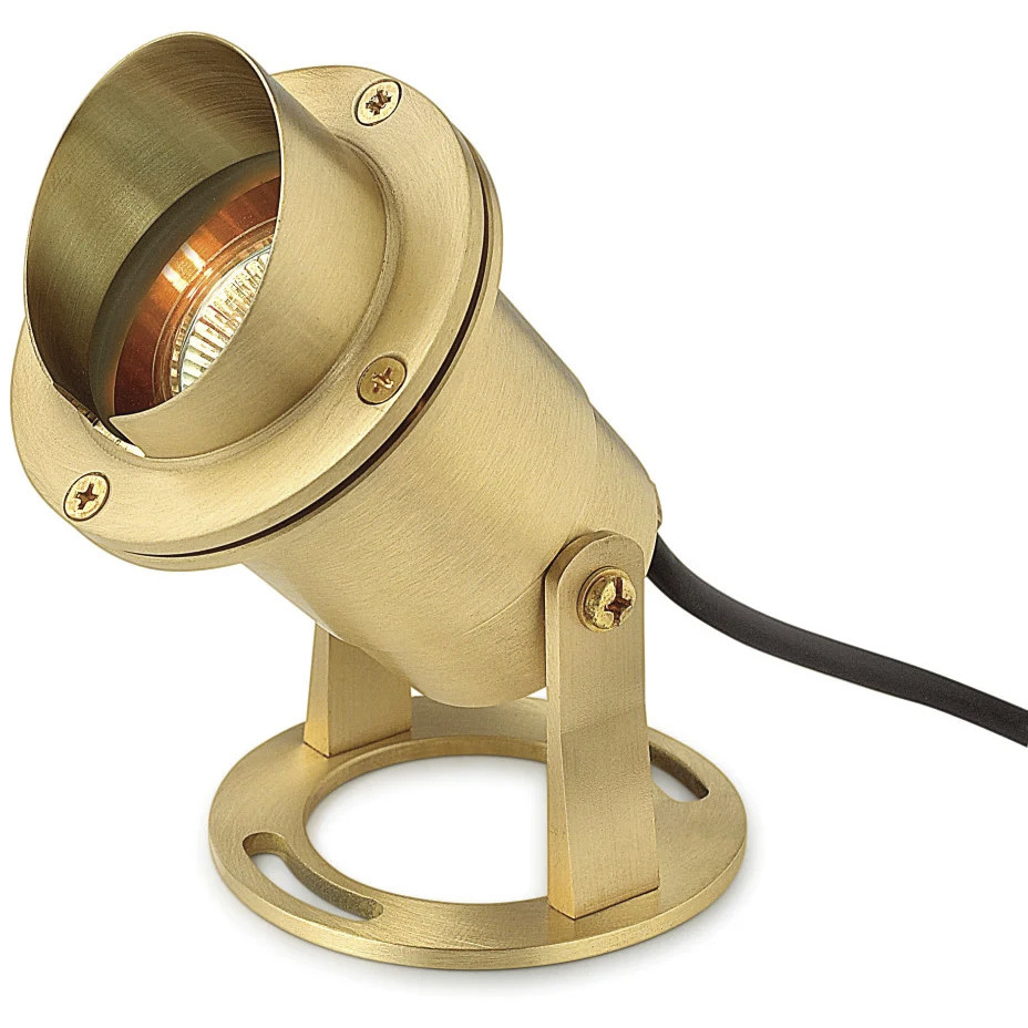 Submersible 12v 8.00 watt Brass Landscape Pond Light, Coastal