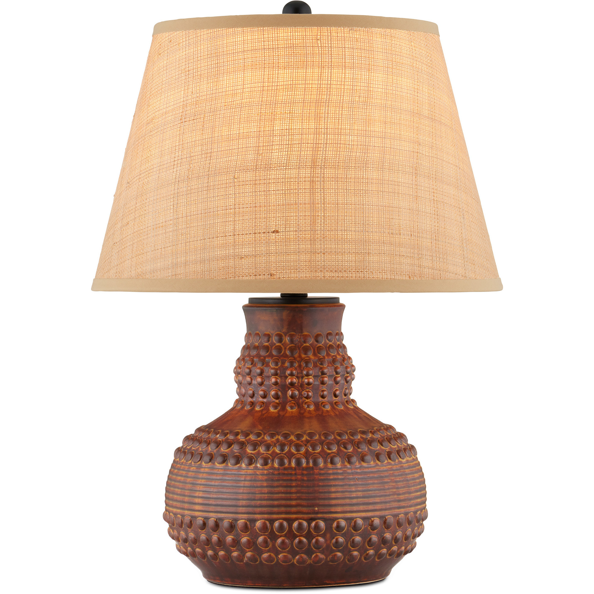 Atamo 23.25 inch 150 watt Dark Brown Table Lamp Portable Light