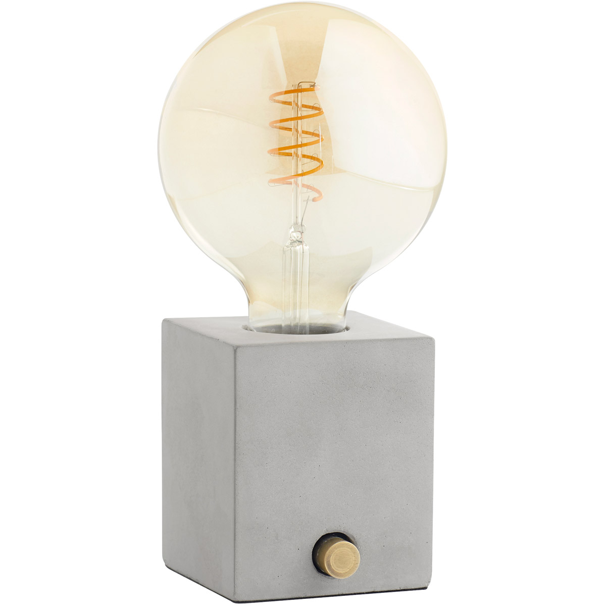 Solid Inversion 4.25 inch 40 watt Grey Table Lamp Portable Light