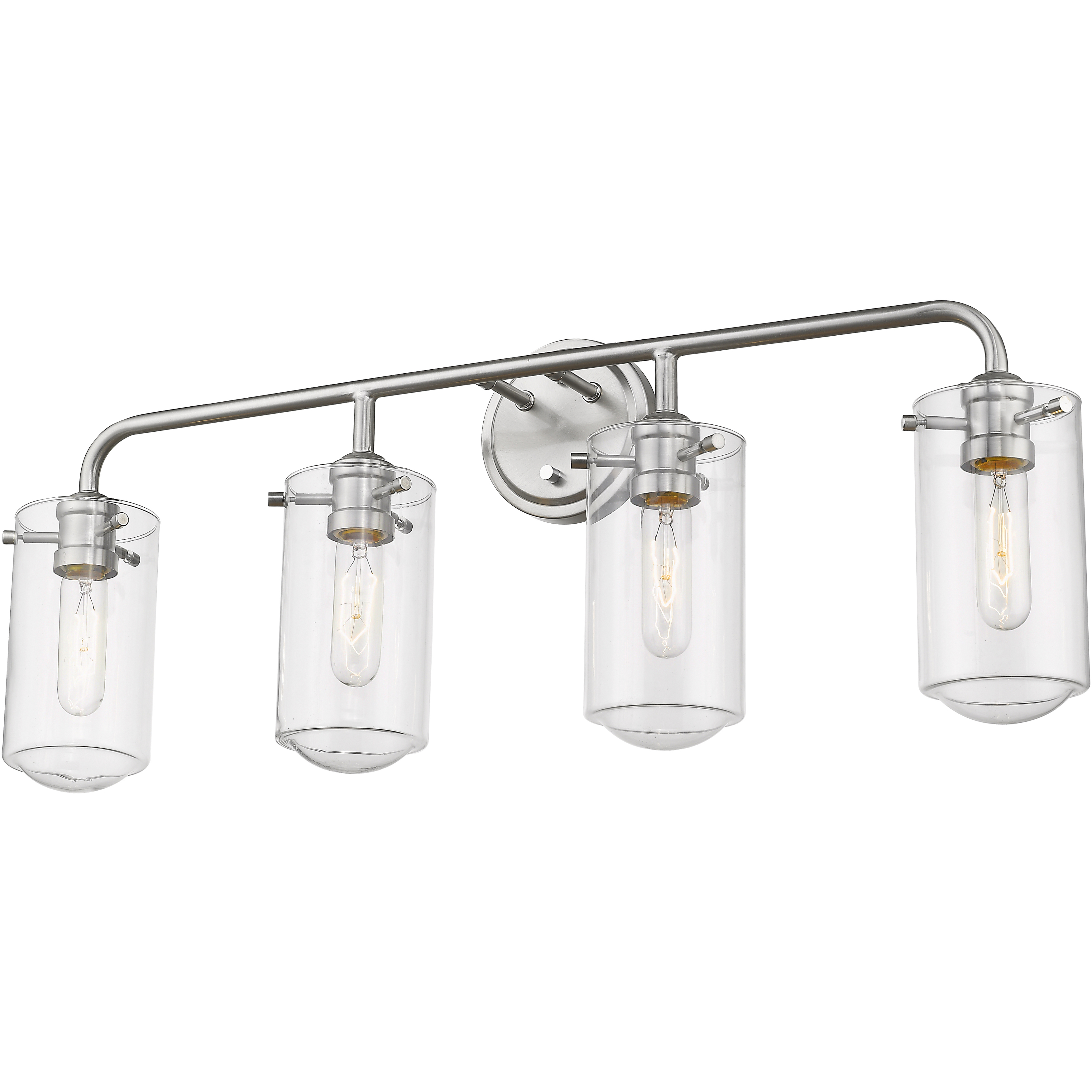 Delaney 4 Light 30 inch Brushed Nickel Vanity Wall Light