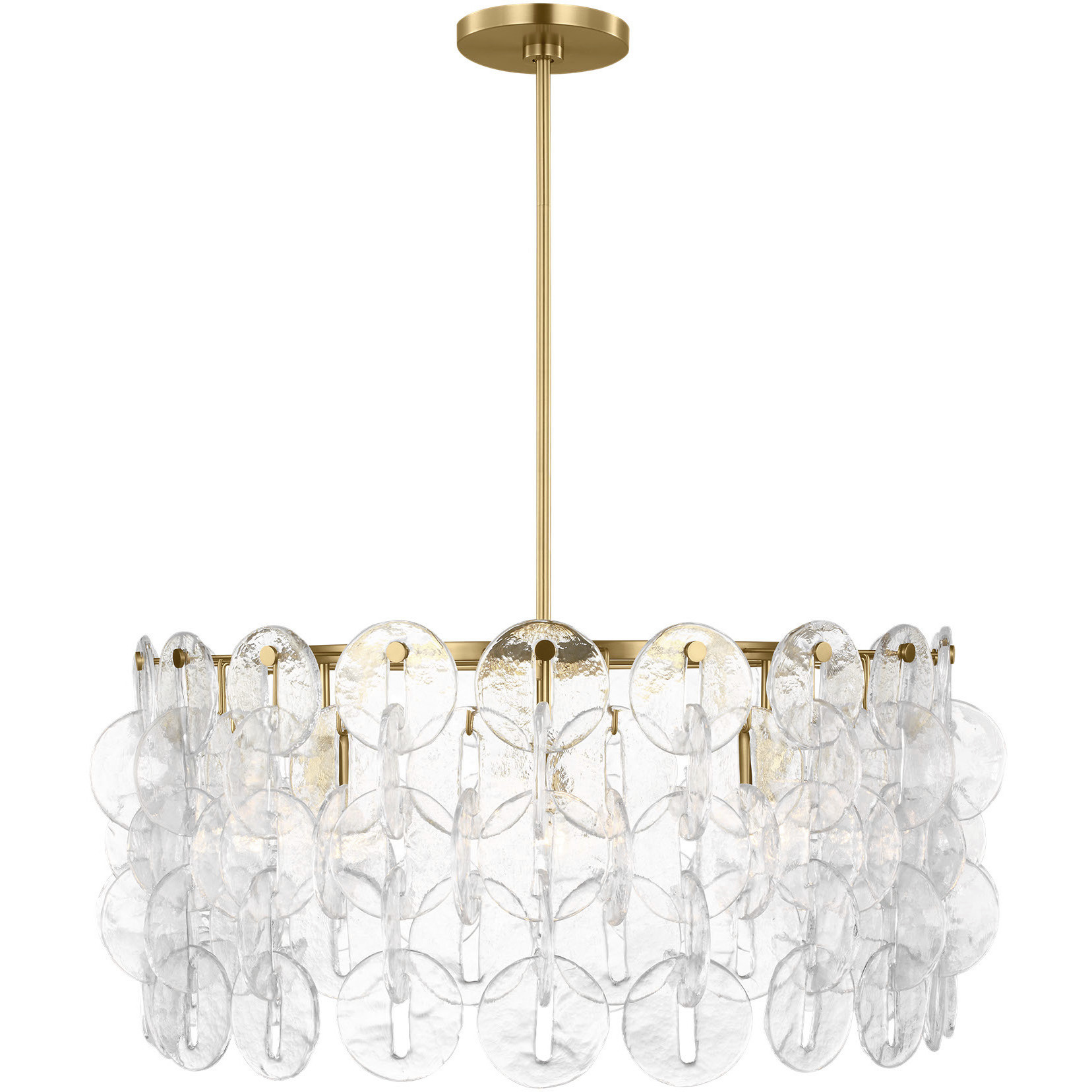kate spade new york Candace 8 Light 32 inch Burnished Brass Chandelier Ceiling Light