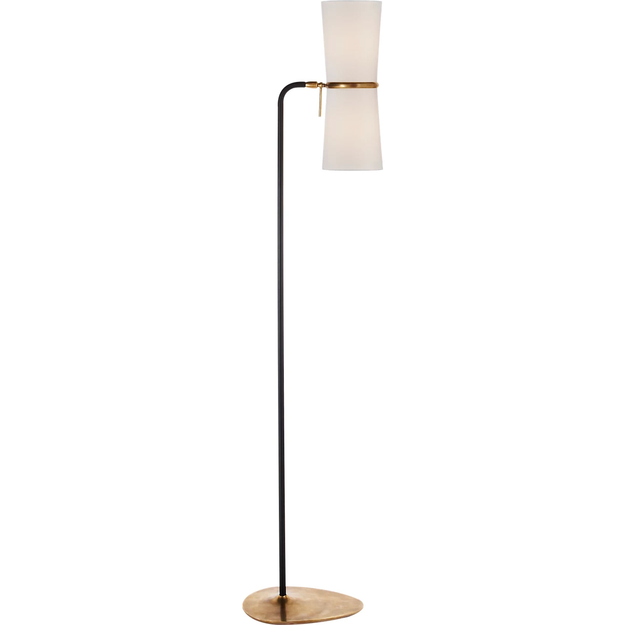 AERIN Clarkson 58.25 inch 40 watt Black and Brass Floor Lamp Portable Light