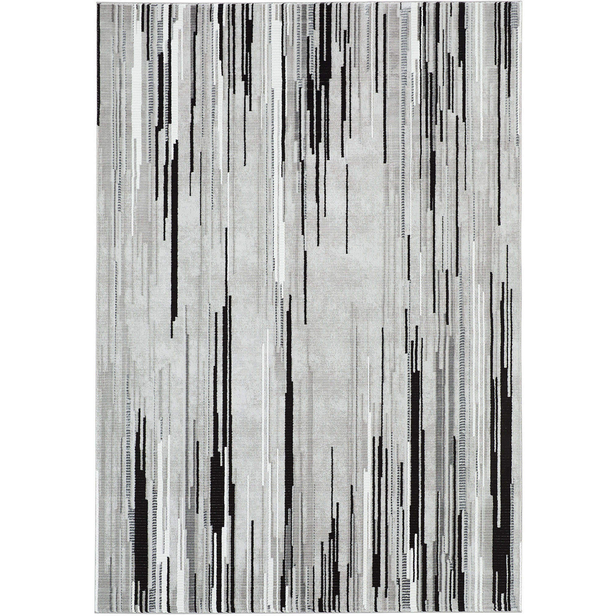 Sesia 36 X 24 inch Black/Grey Rug in 2 x 3