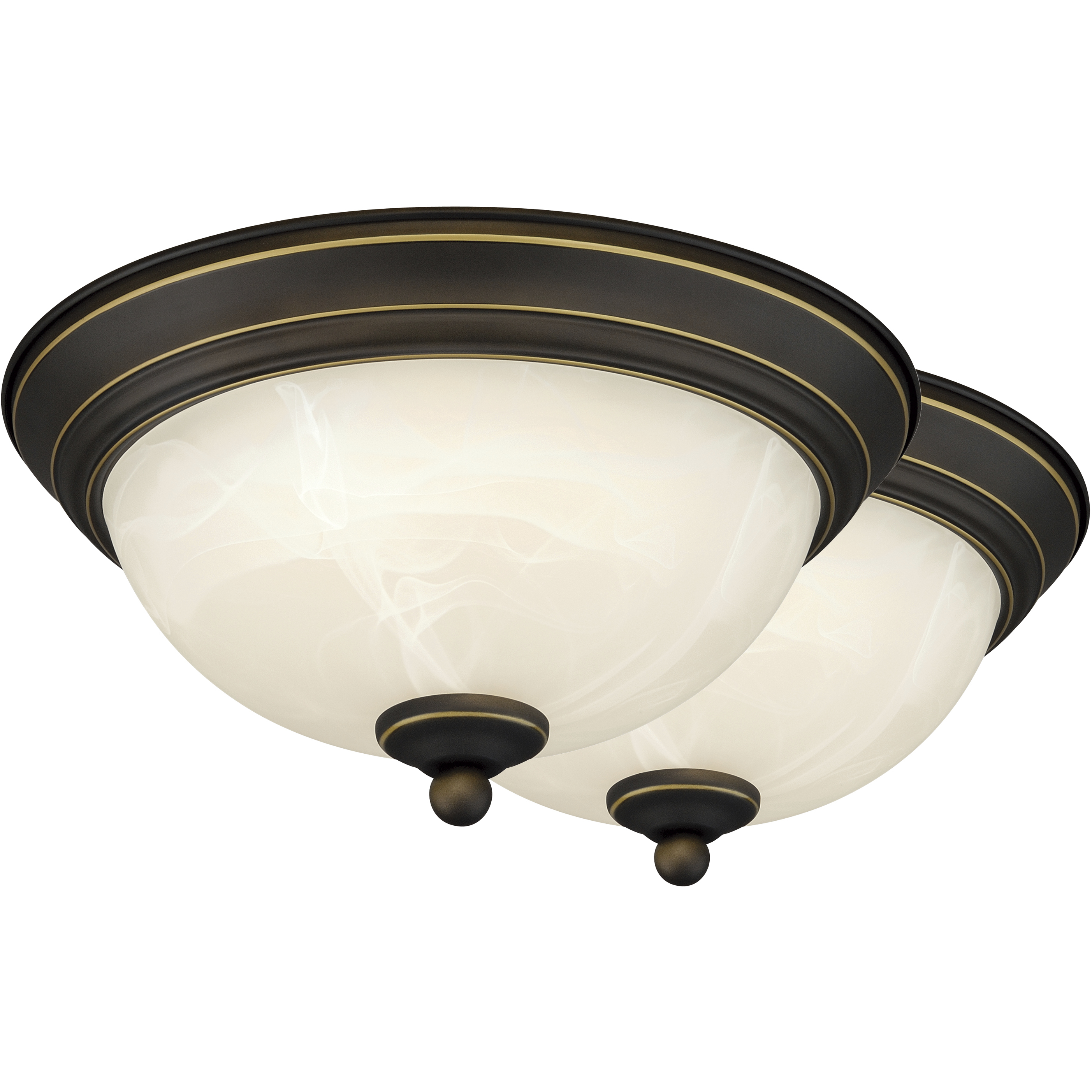 Stevens LED 11 inch Vintage Bronze Flush Mount Ceiling Light