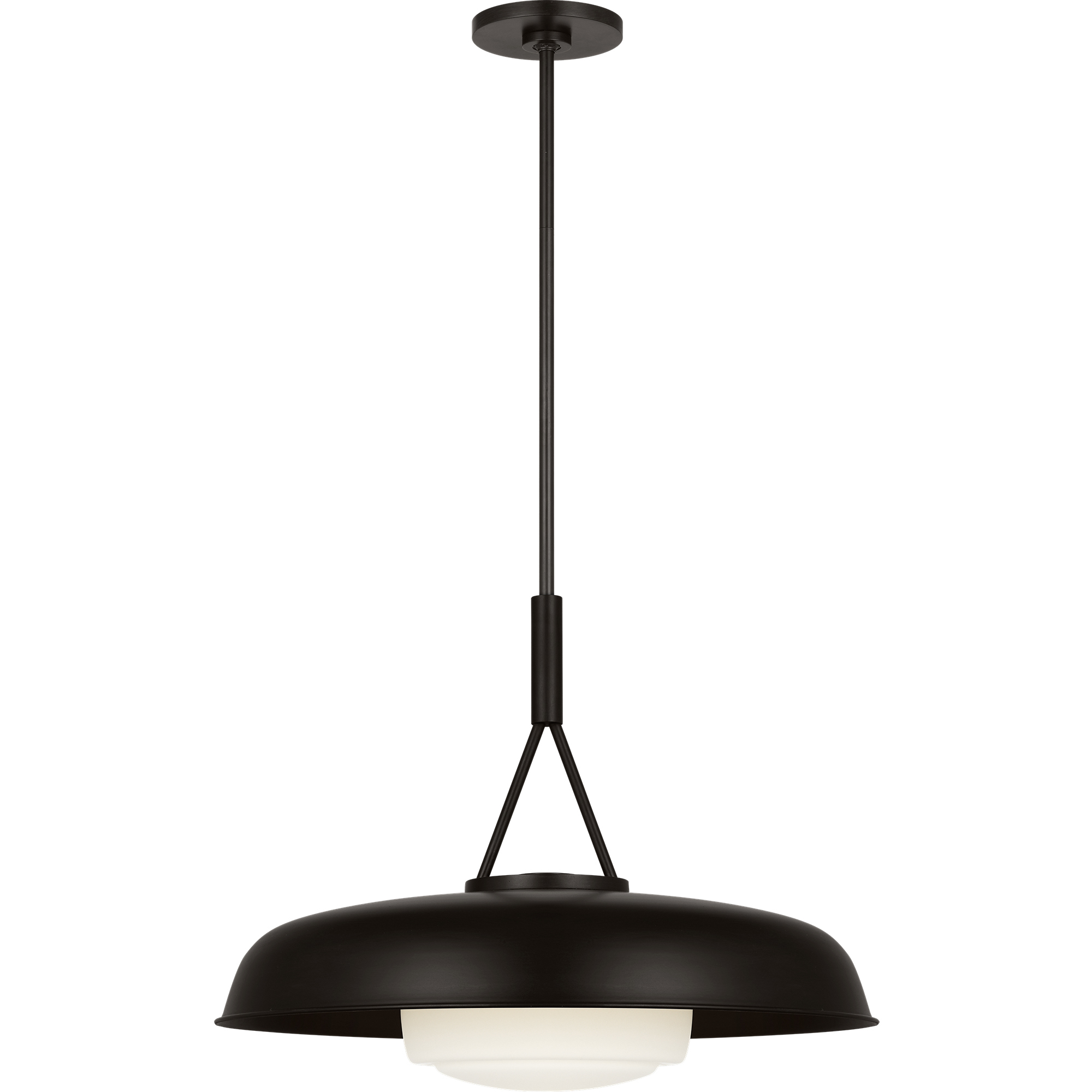 Richard June Liora 1 Light 20.3 inch Aged Iron Pendant Ceiling Light in Standard