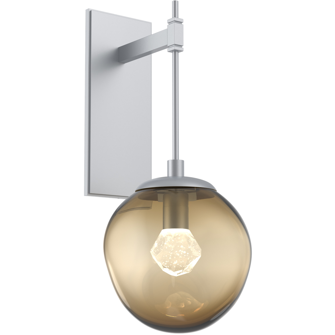 Aster LED LED 10 inch Classic Silver Indoor Sconce Wall Light, Tempo Nebula