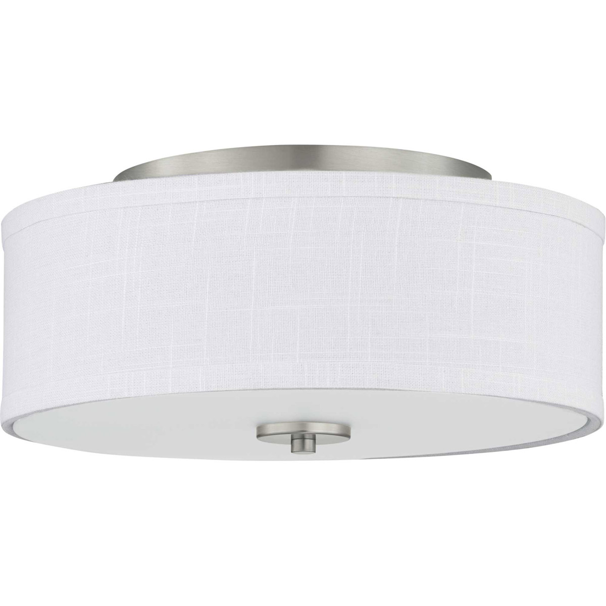 Gilchrist LED 13 inch Brushed Nickel Flush Mount Ceiling Light, Progress LED