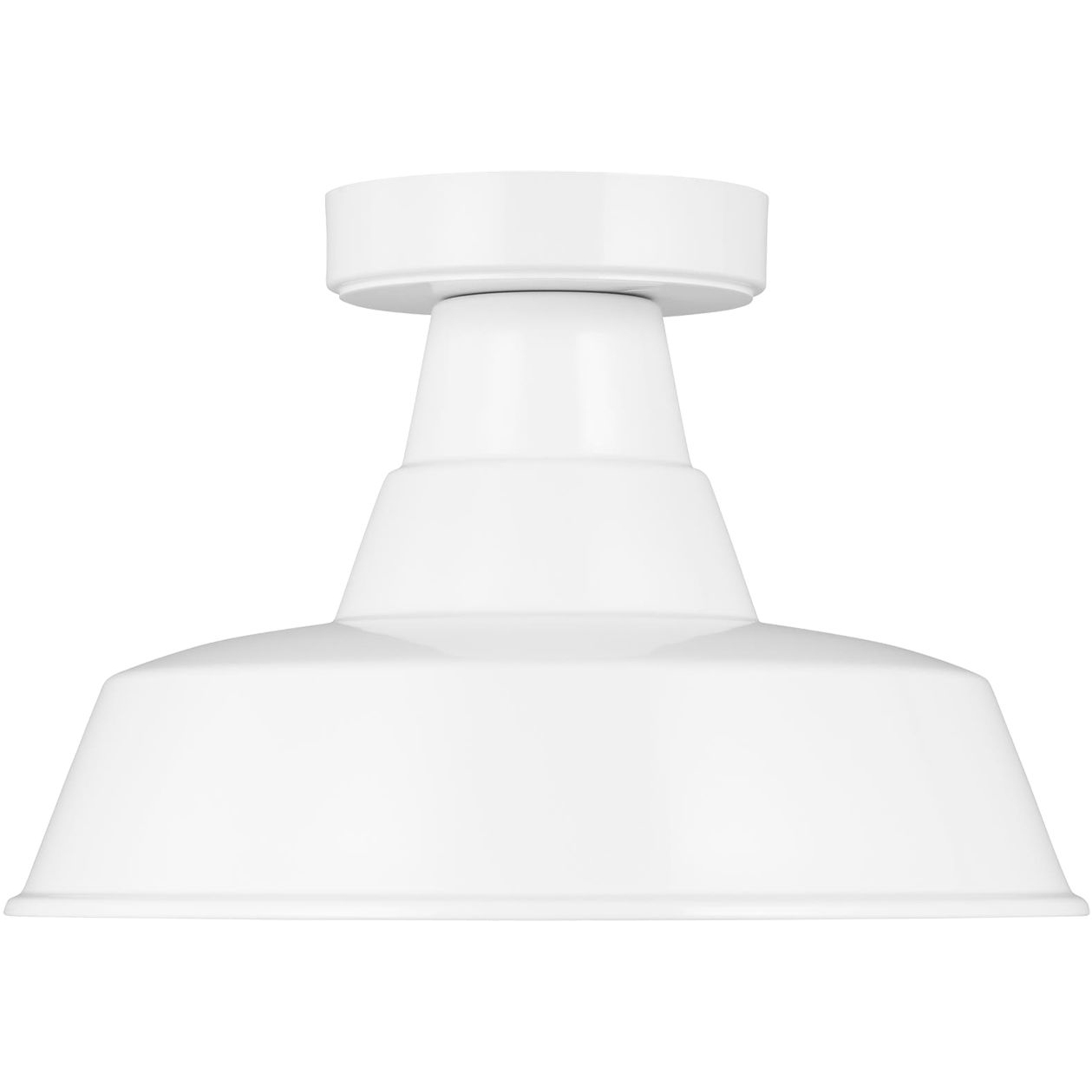 Sean Lavin Barn Light 1 Light 12 inch White Outdoor Flush Mount