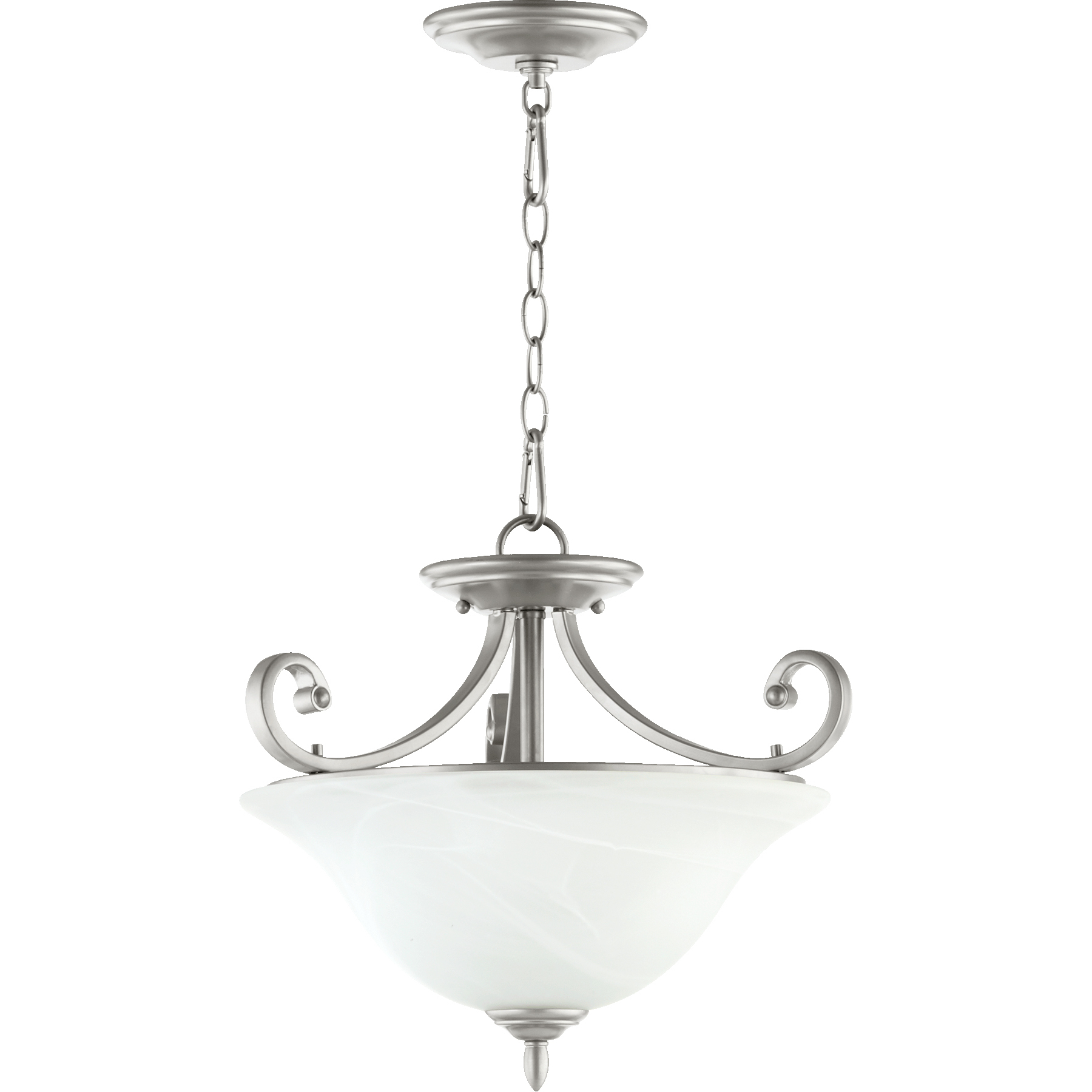 Bryant 3 Light 17.5 inch Classic Nickel Dual Mount Ceiling Light