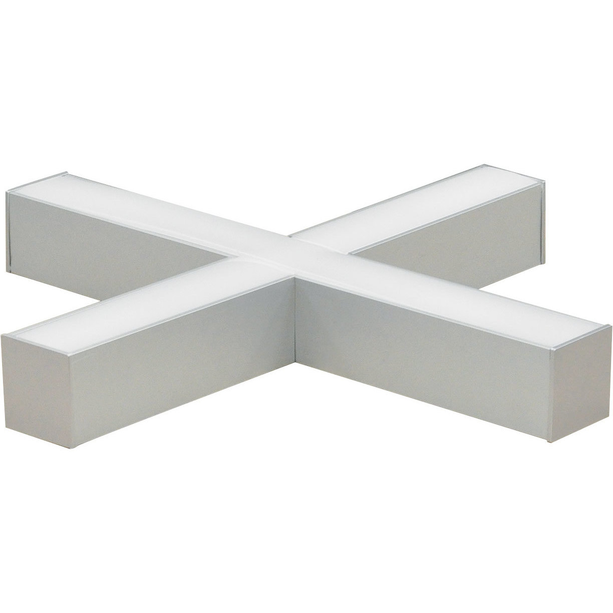 L-Line 1 Light 19 inch Aluminum Linear Pendant Ceiling Light in 3500K