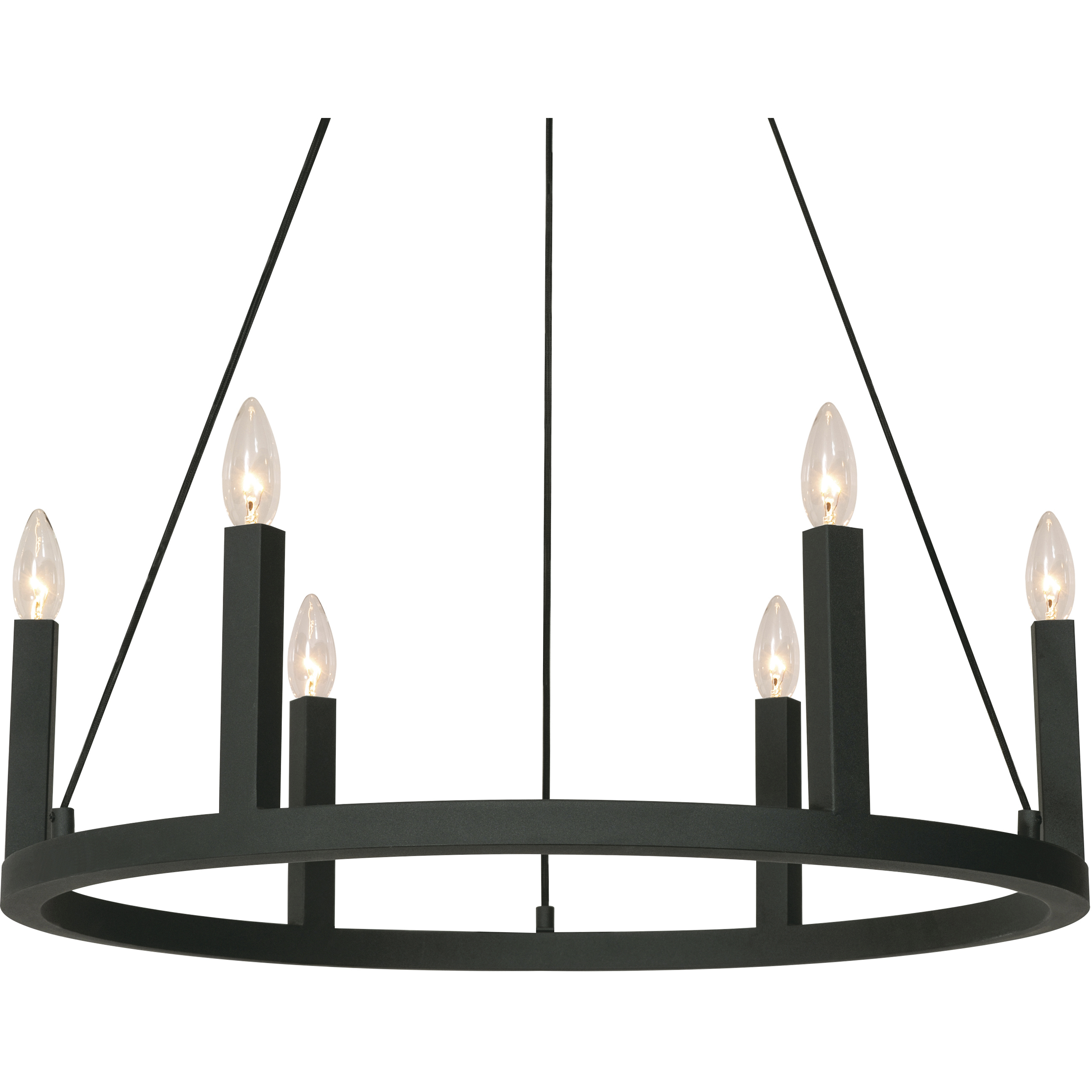 Grace 6 Light 26 inch Black Pendant Ceiling Light