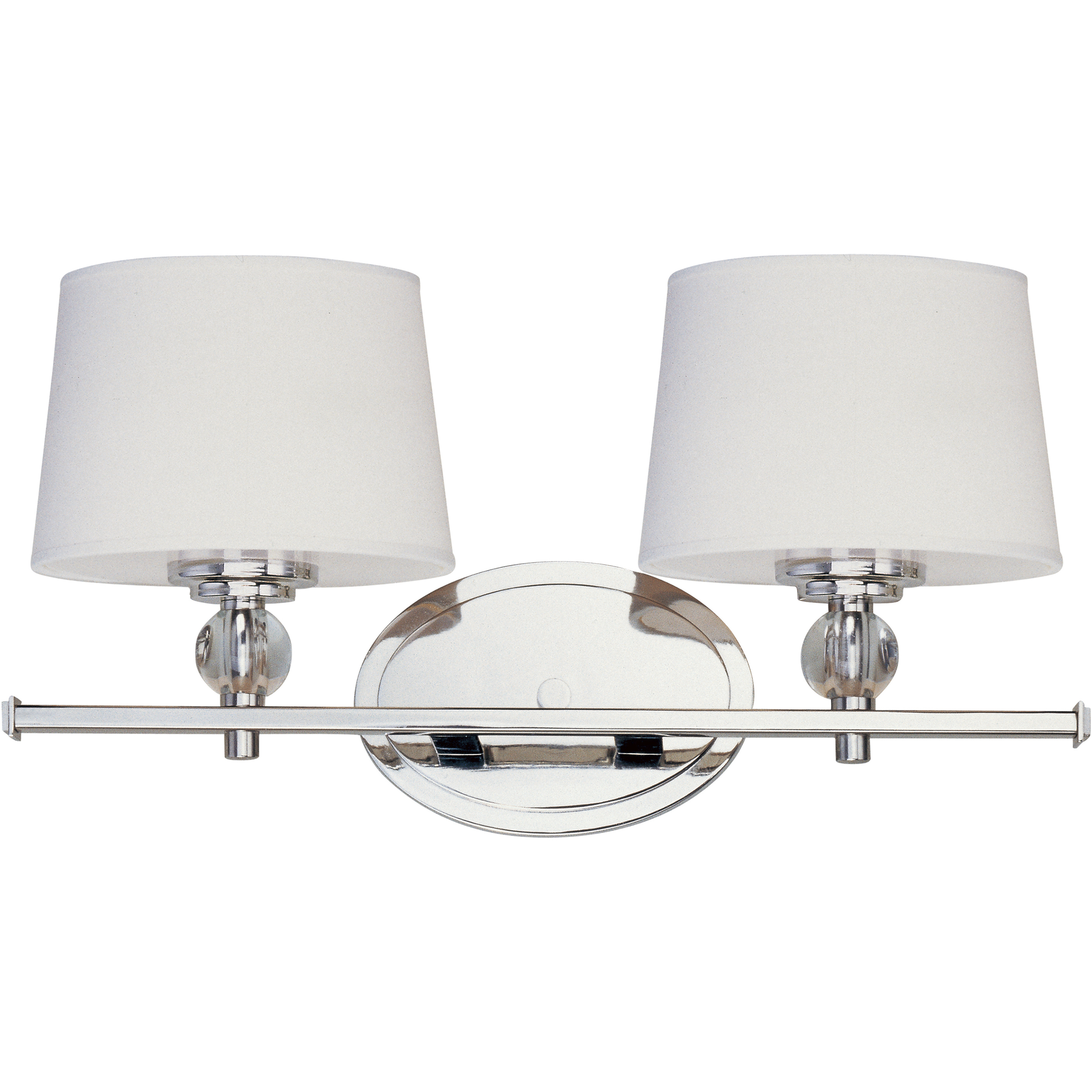 Rondo 2 Light 16.75 inch Polished Nickel Bath Vanity Wall Light