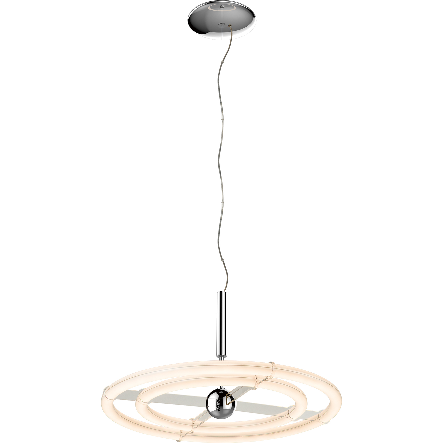 Orbit 28 inch Polished Chrome Pendant Ceiling Light