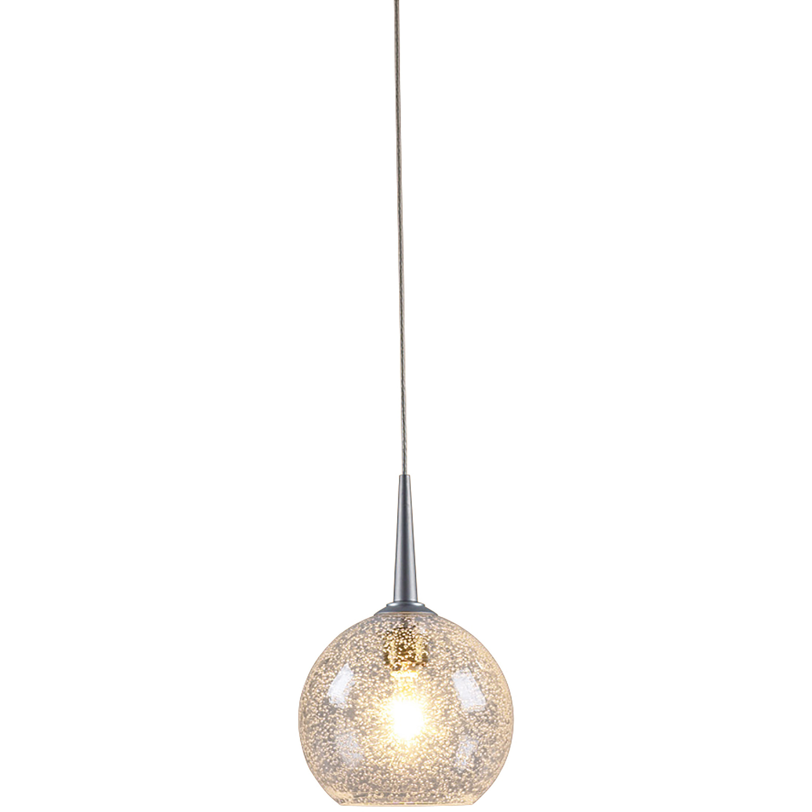 Bobo 1 Light 4 inch Chrome Pendant Ceiling Light in Clear Glass