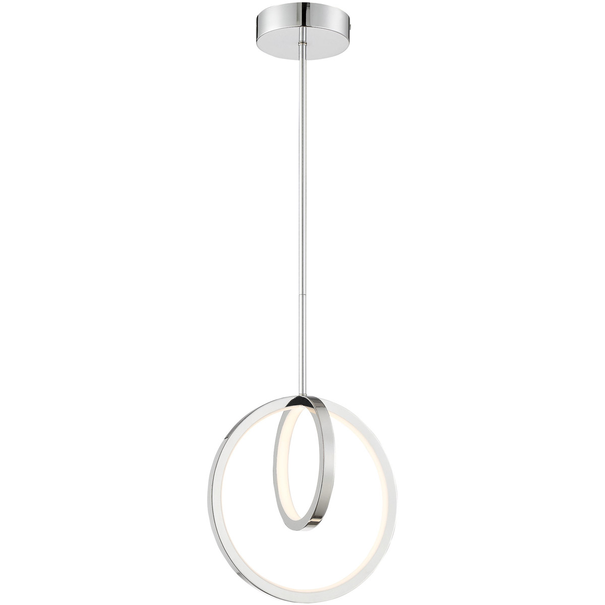 Rimmy LED 12 inch Chrome Pendant Ceiling Light