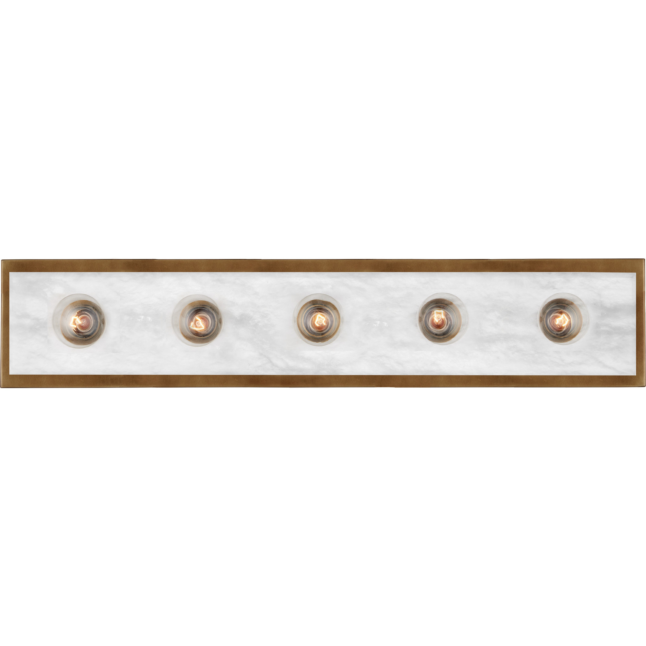 Berdine 5 Light 5 inch Antique Brass Bath Bar Wall Light
