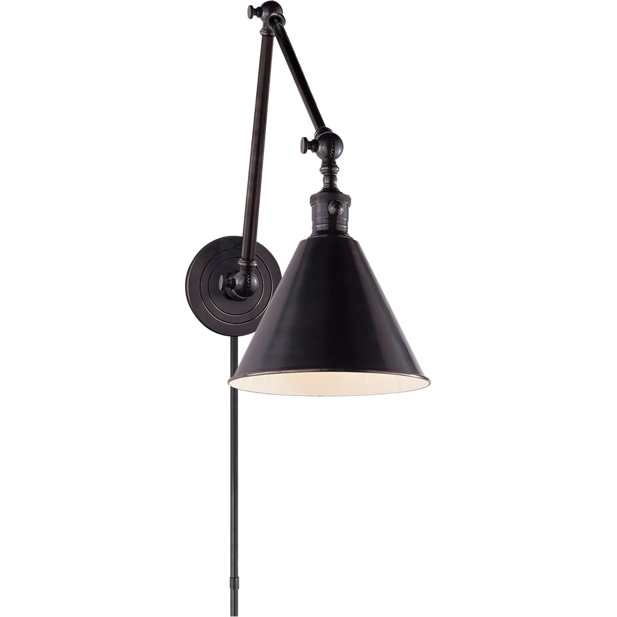 SL2923HAB by Visual Comfort - Boston Functional Double Arm Library Light in  Hand-Rubbed Antique Brass