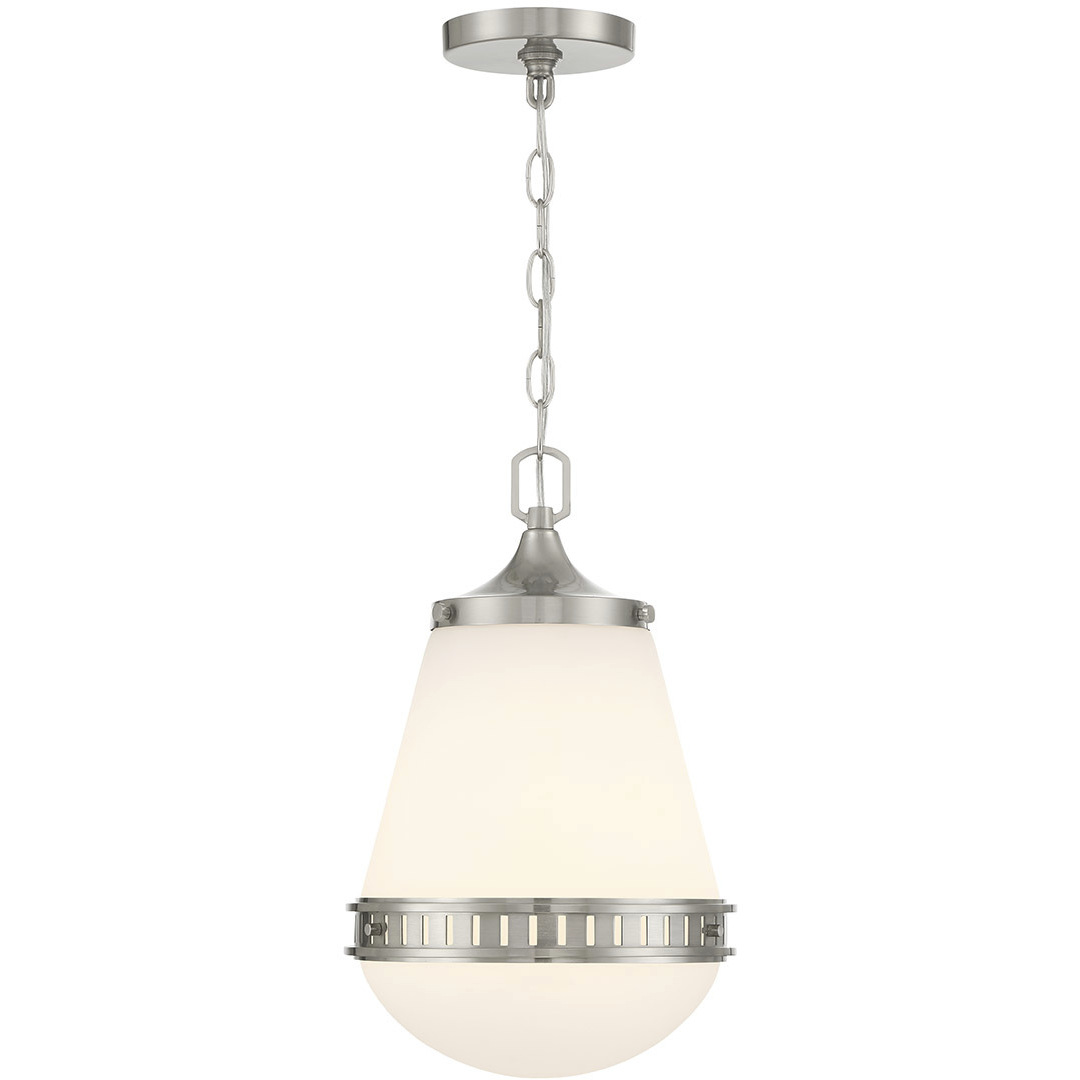 Endura 1 Light 10 inch Satin Nickel Pendant Ceiling Light, Lighting One