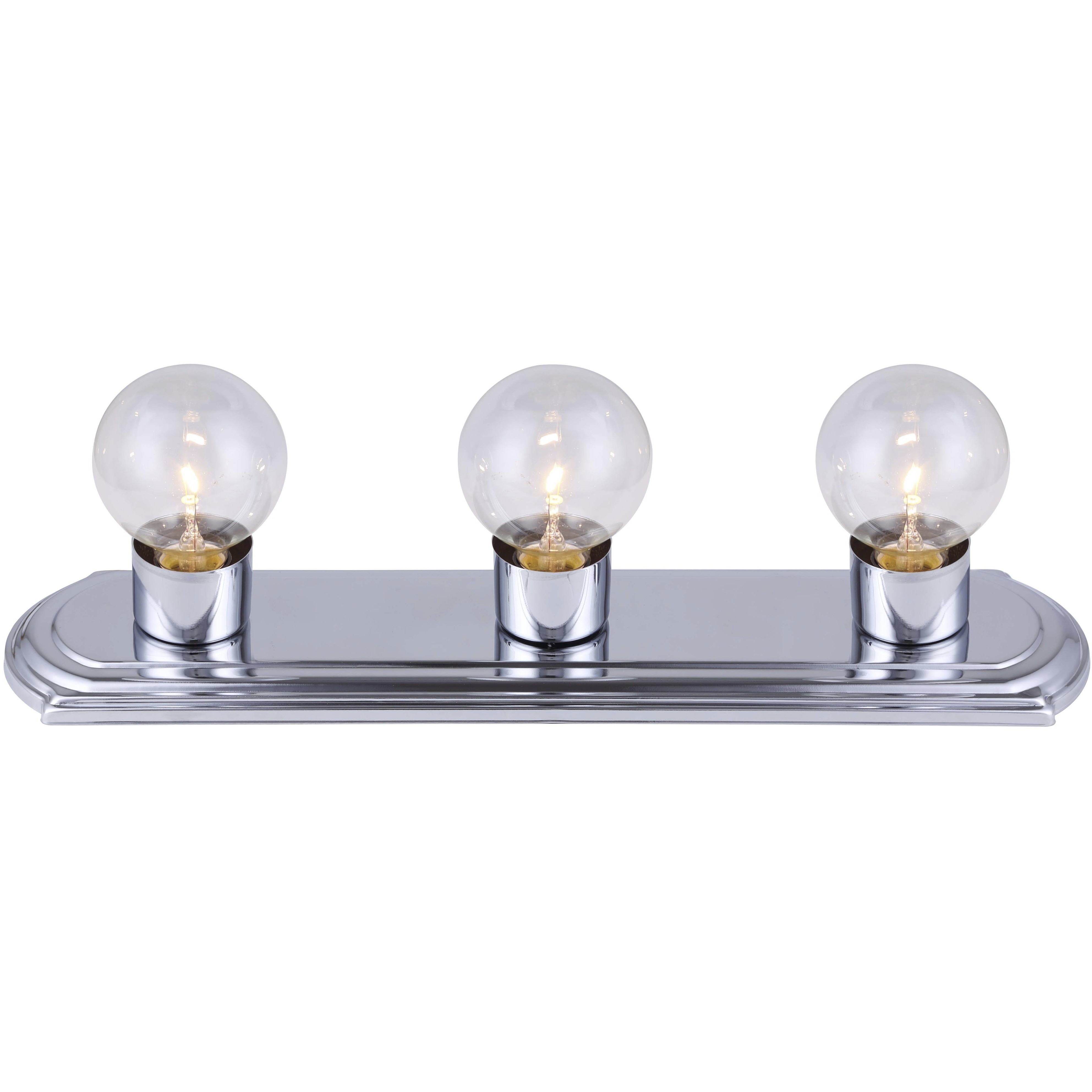 Bathroom Strip 3 Light 18 inch chrome Vanity Light Wall Light