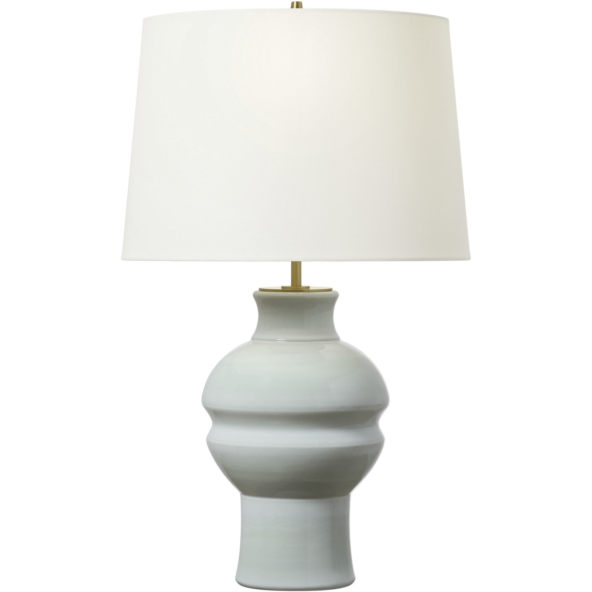 TOB by Thomas O'Brien Nova 27.63 inch 75 watt Silk Green Table Lamp Portable Light