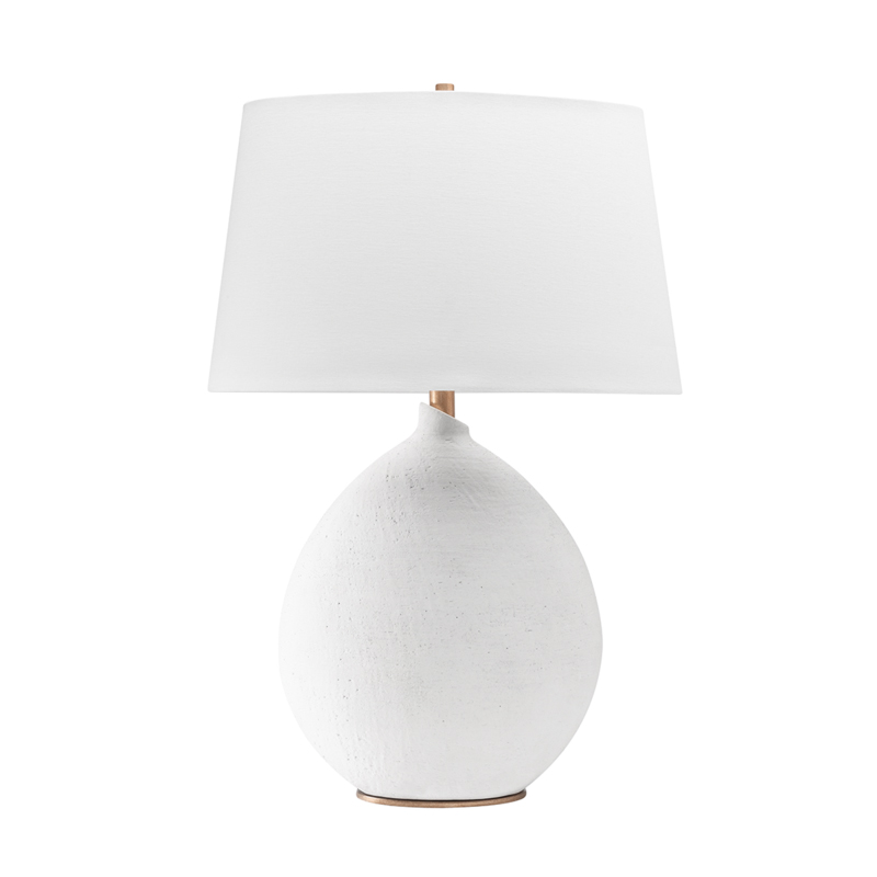 Denali 28.5 inch 75 watt White Table Lamp Portable Light